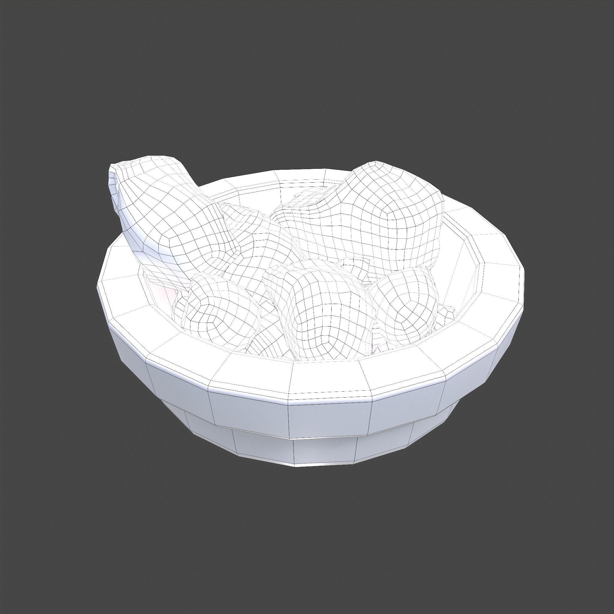Dry Dye Chunks Low-poly 3D model_34