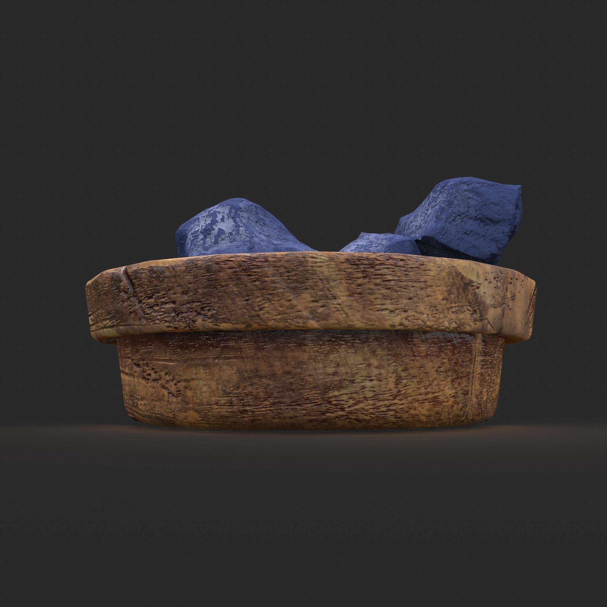 Dry Dye Chunks Low-poly 3D model_12