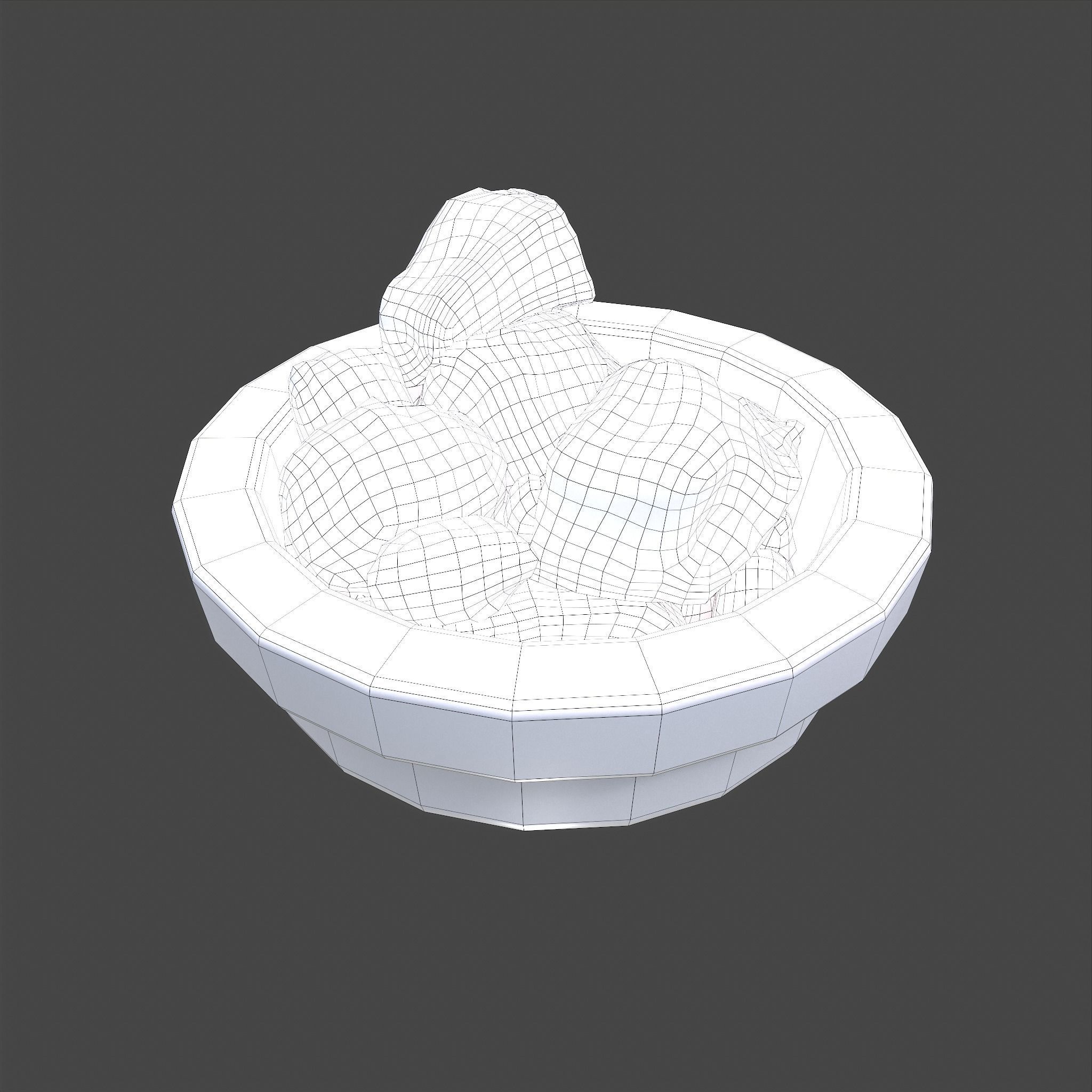 Dry Dye Chunks Low-poly 3D model_29