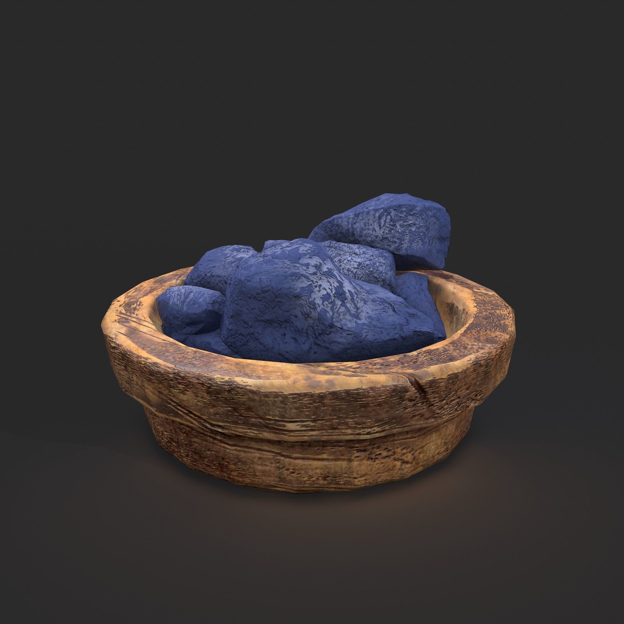 Dry Dye Chunks Low-poly 3D model_46