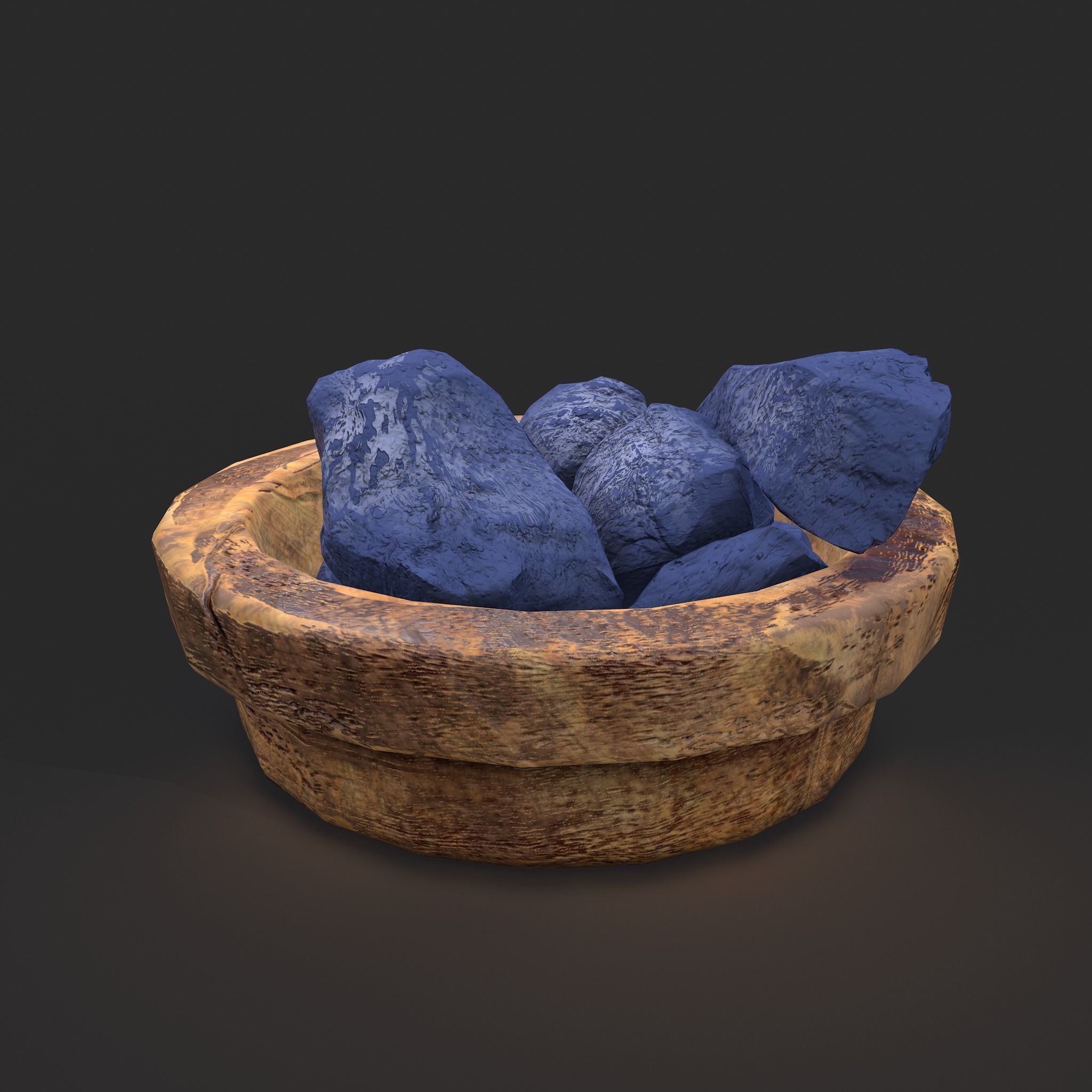 Dry Dye Chunks Low-poly 3D model_2