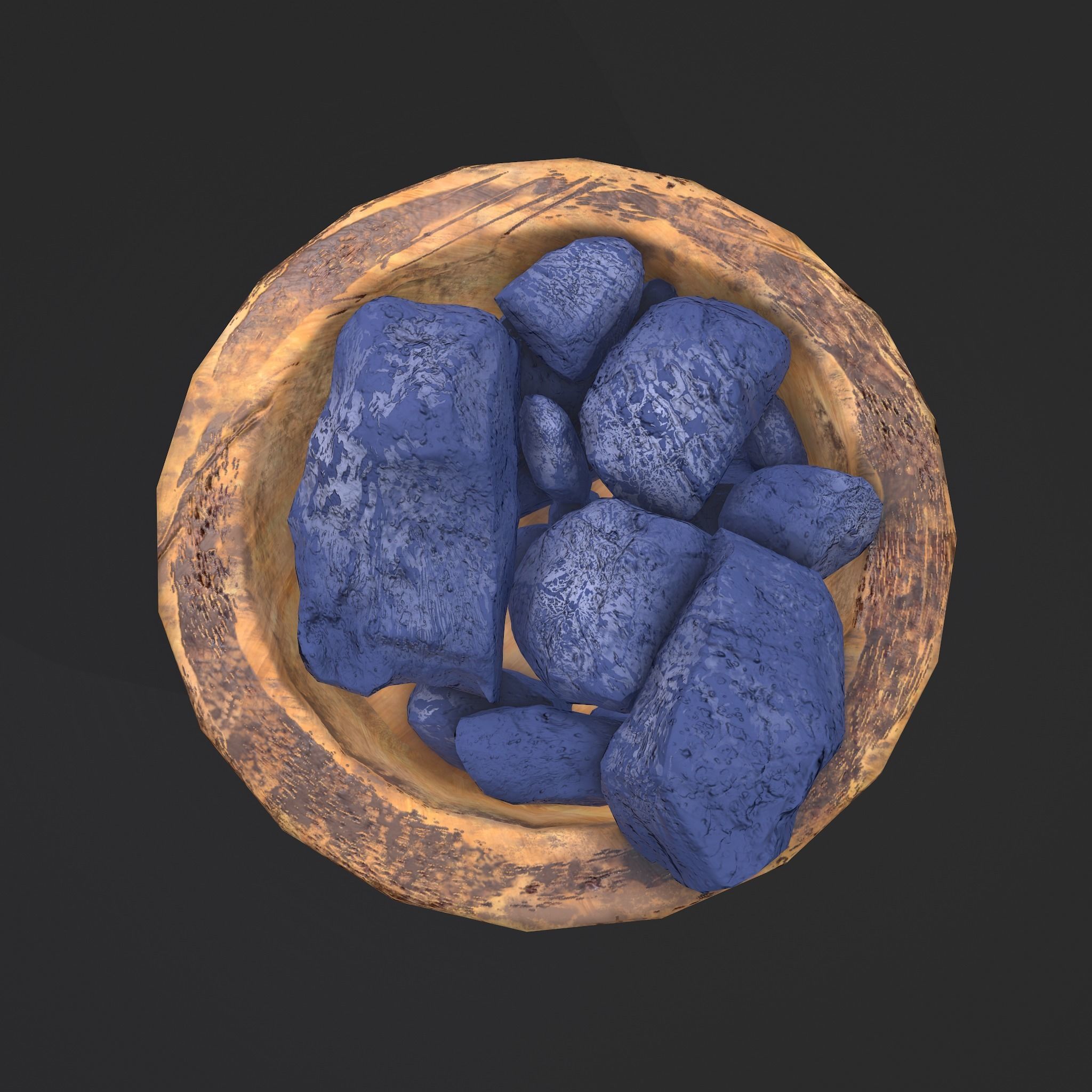 Dry Dye Chunks Low-poly 3D model_22