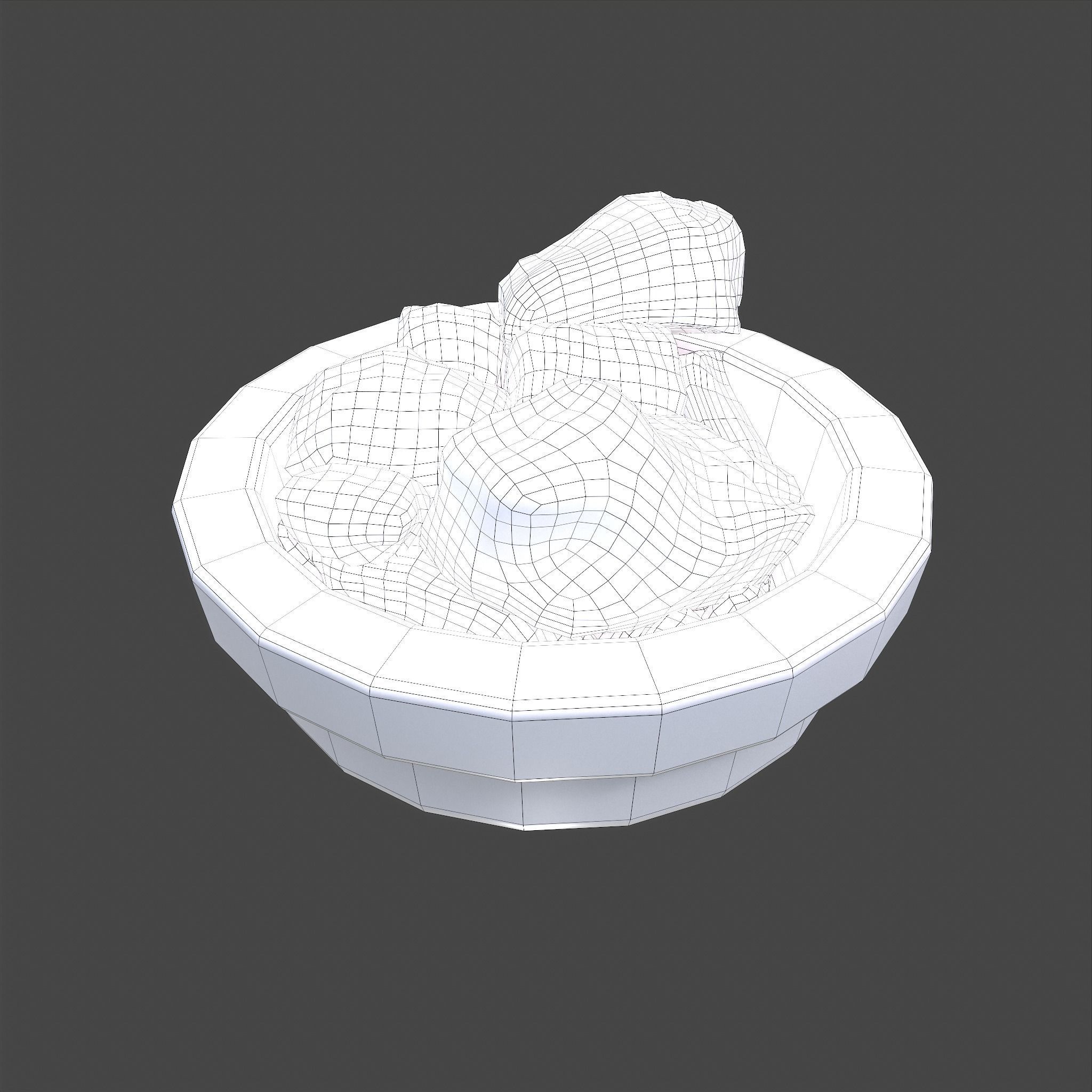 Dry Dye Chunks Low-poly 3D model_31