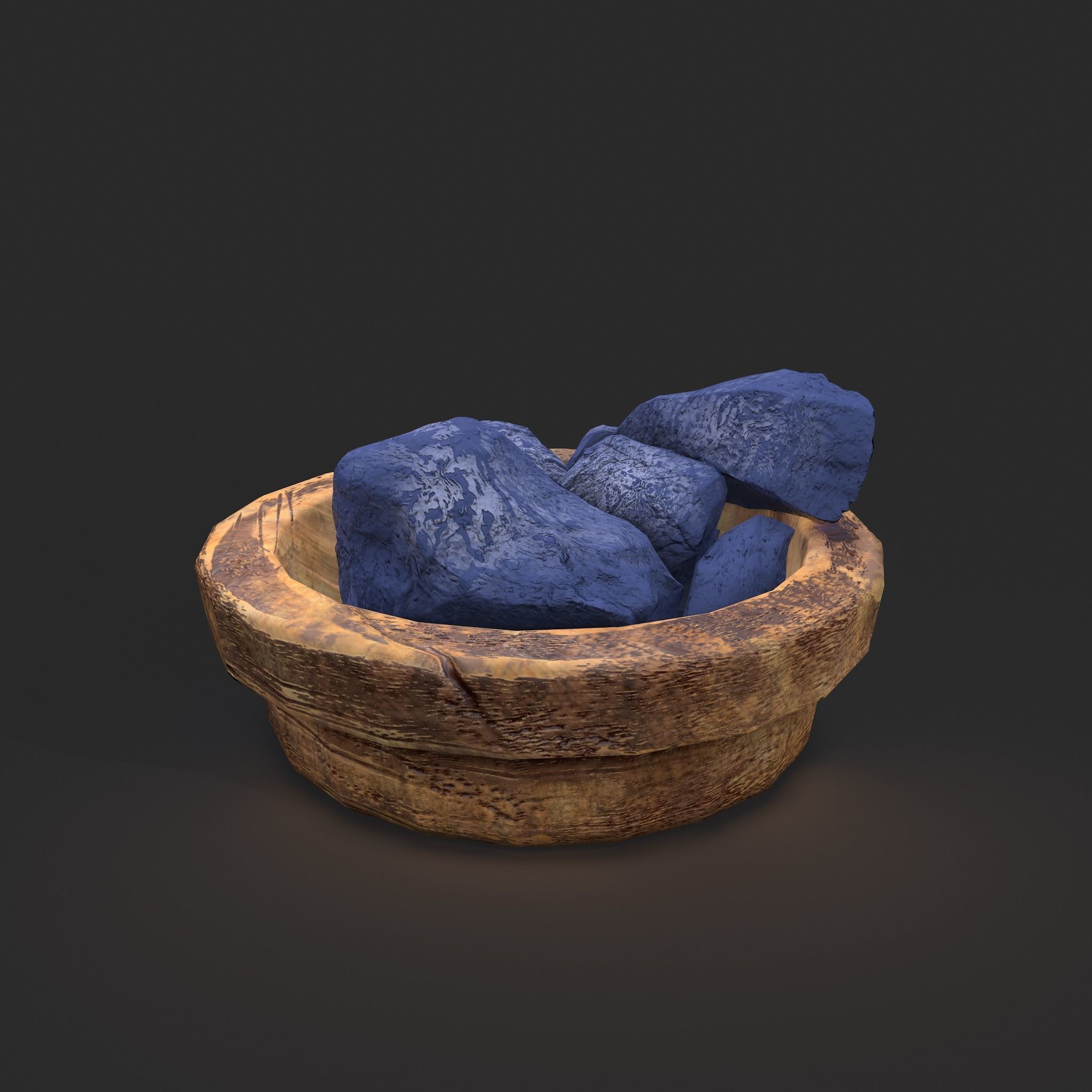 Dry Dye Chunks Low-poly 3D model_3