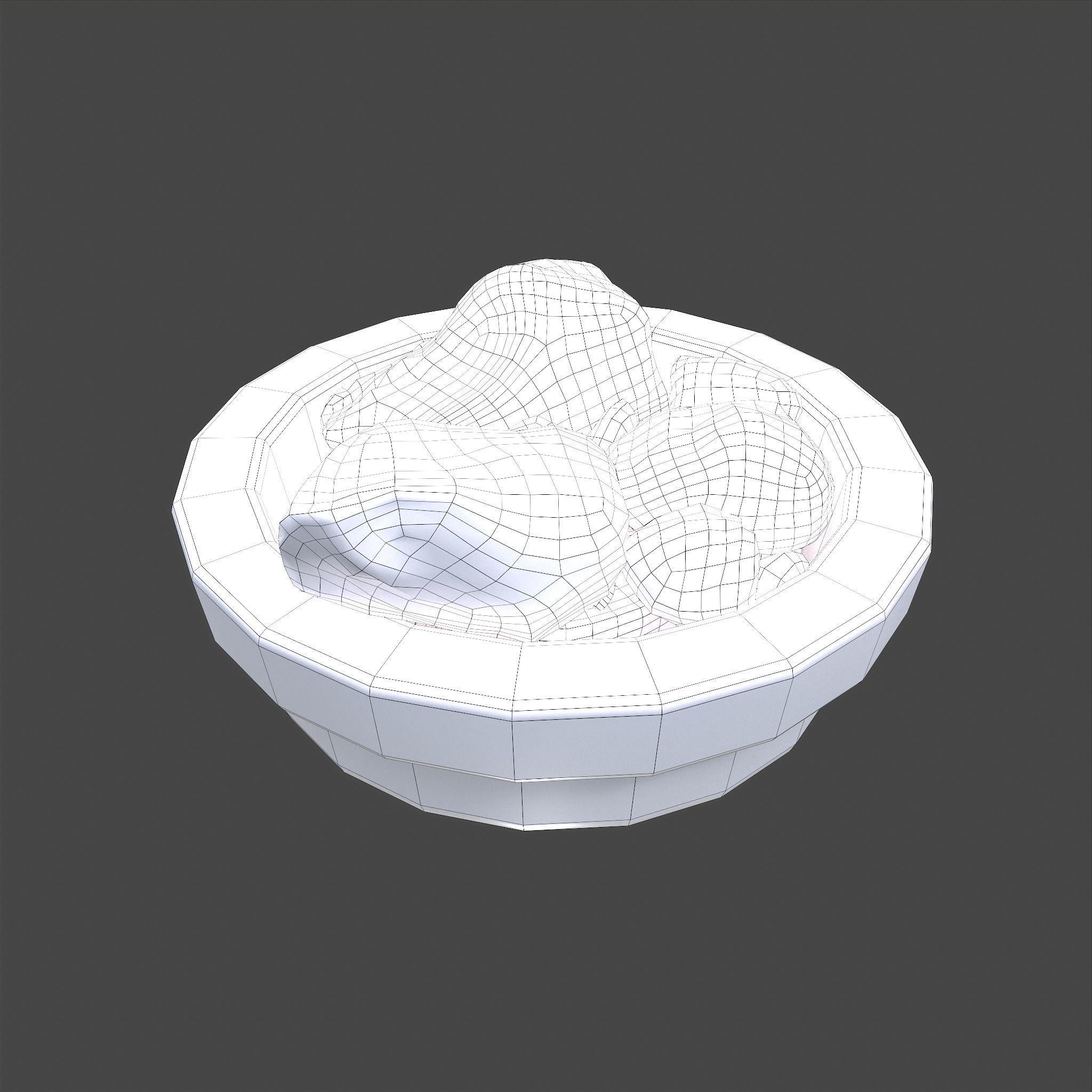 Dry Dye Chunks Low-poly 3D model_27