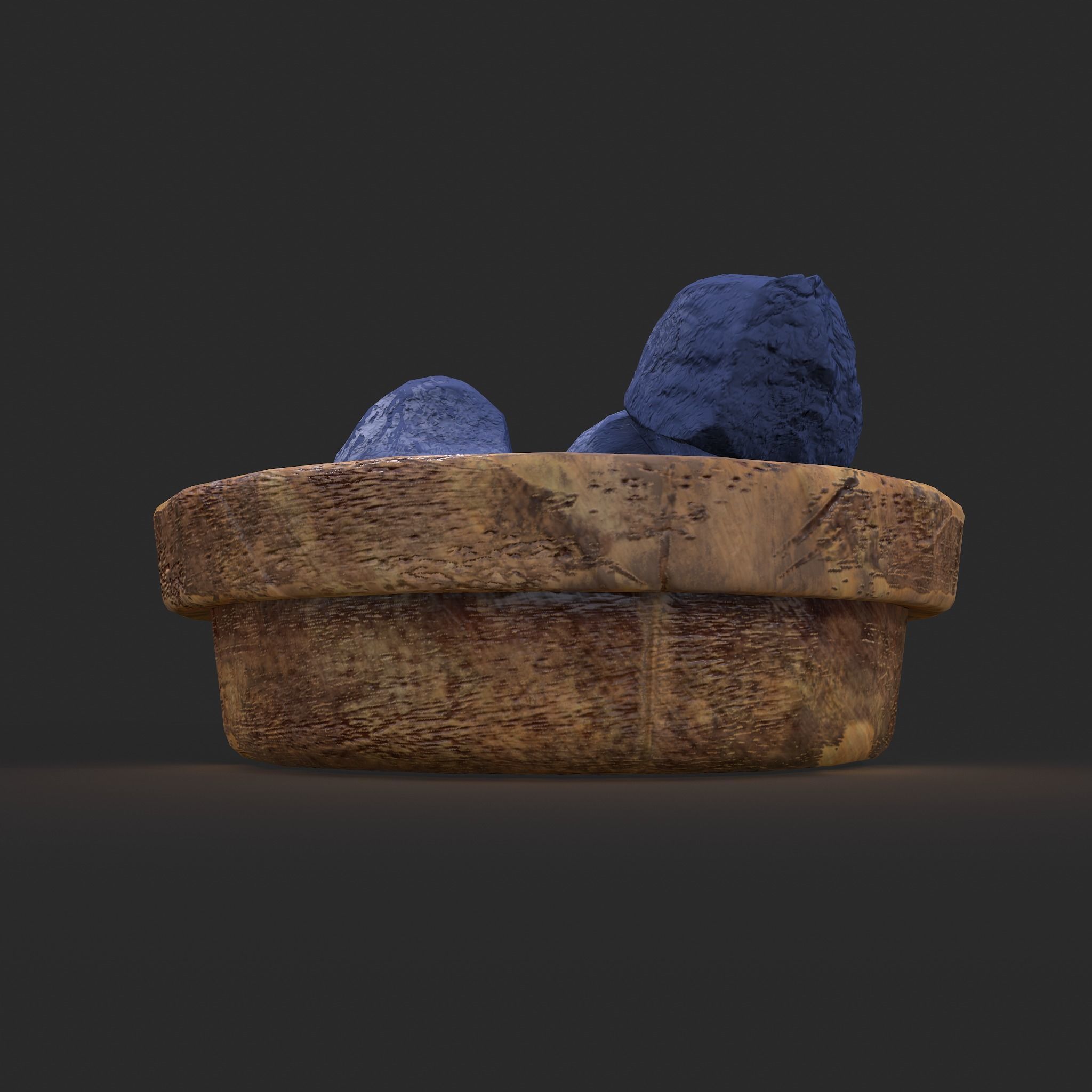 Dry Dye Chunks Low-poly 3D model_17
