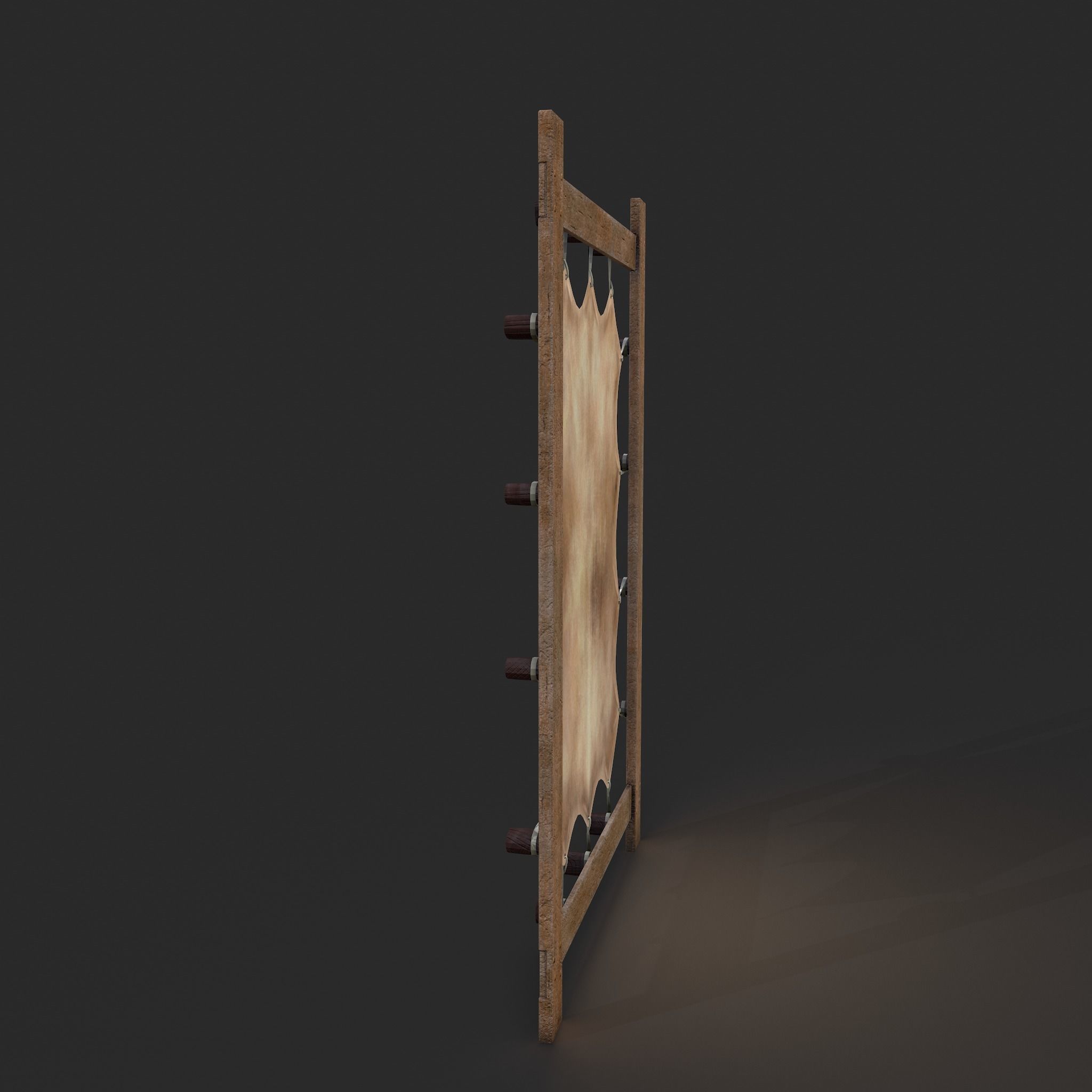 Hide Stretcher Low-poly 3D model_19