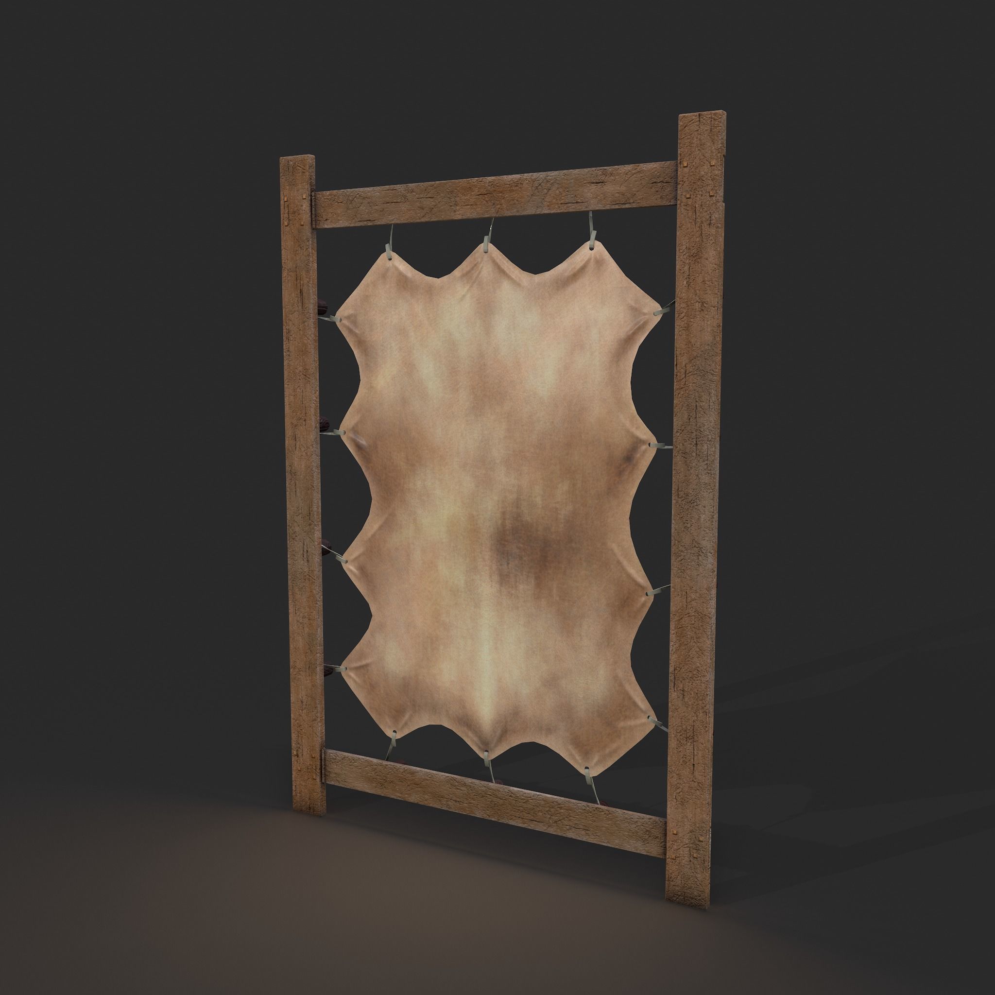 Hide Stretcher Low-poly 3D model_16