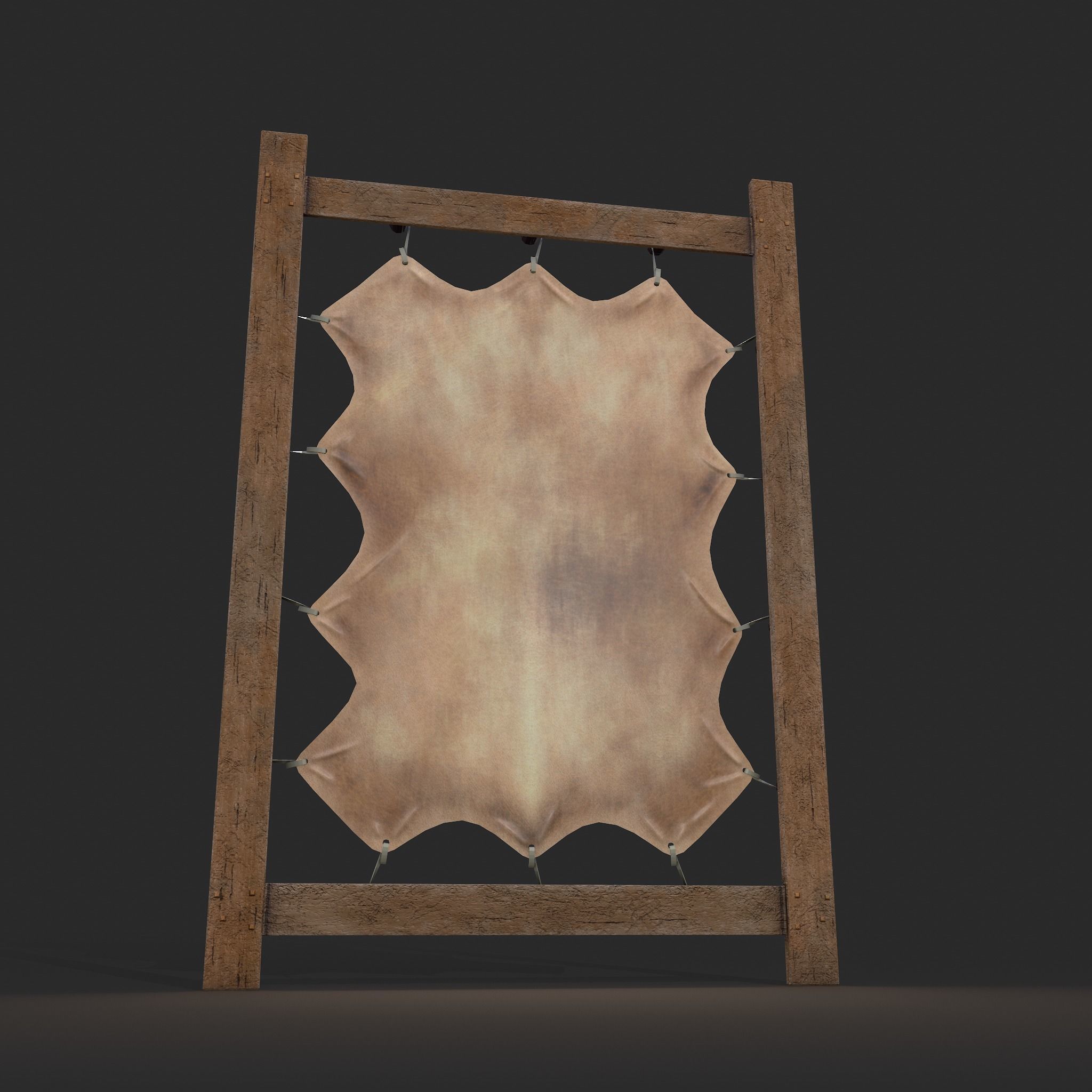 Hide Stretcher Low-poly 3D model_8