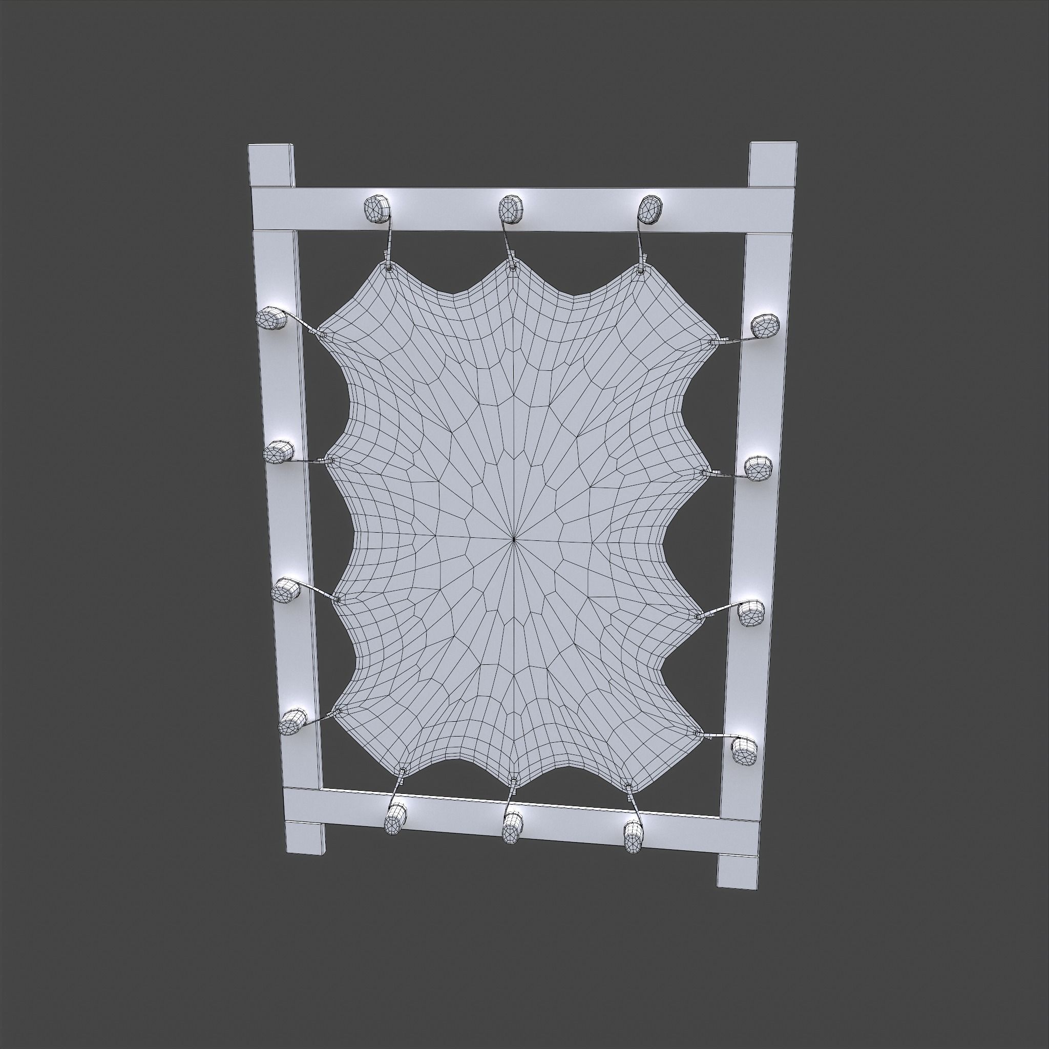 Hide Stretcher Low-poly 3D model_29