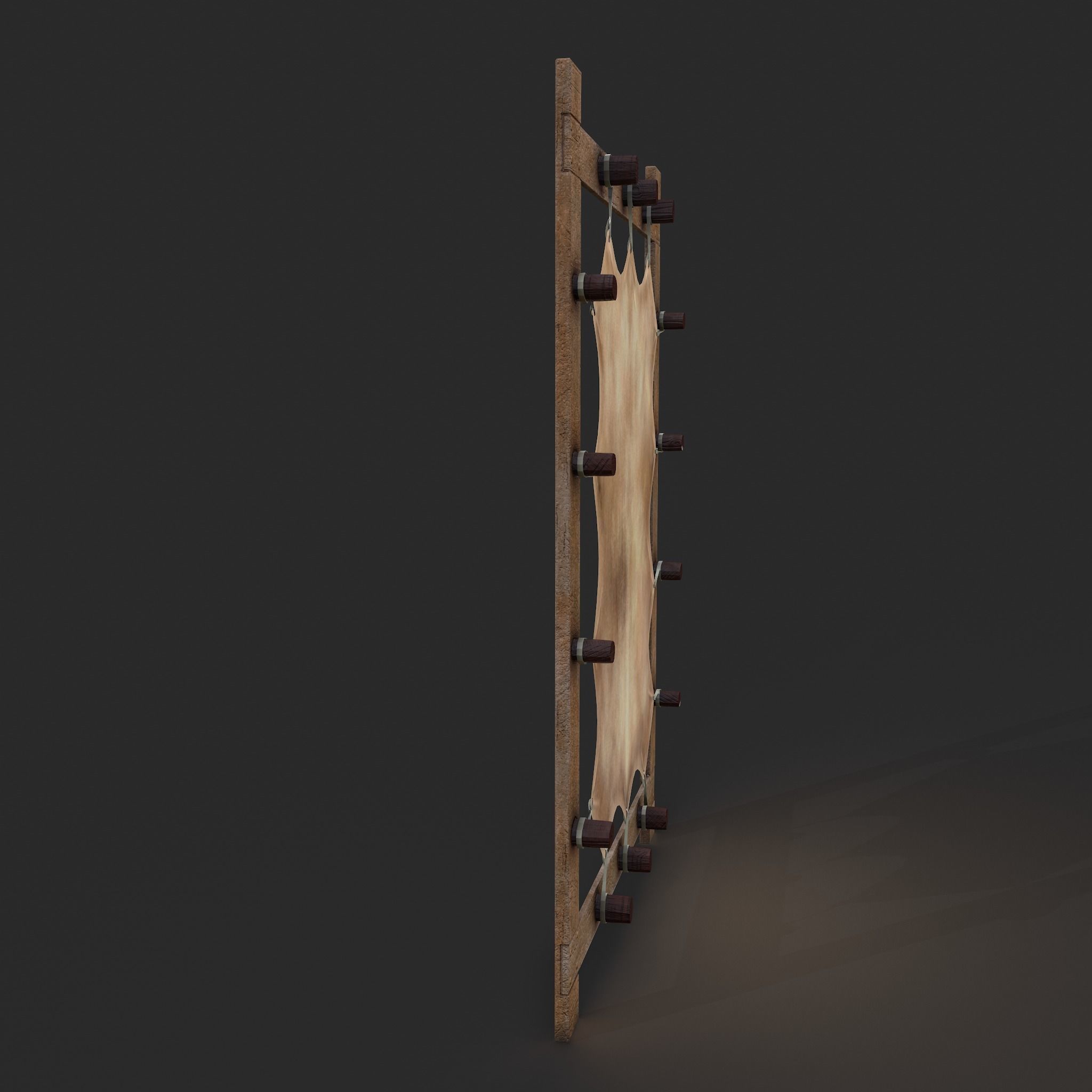 Hide Stretcher Low-poly 3D model_14