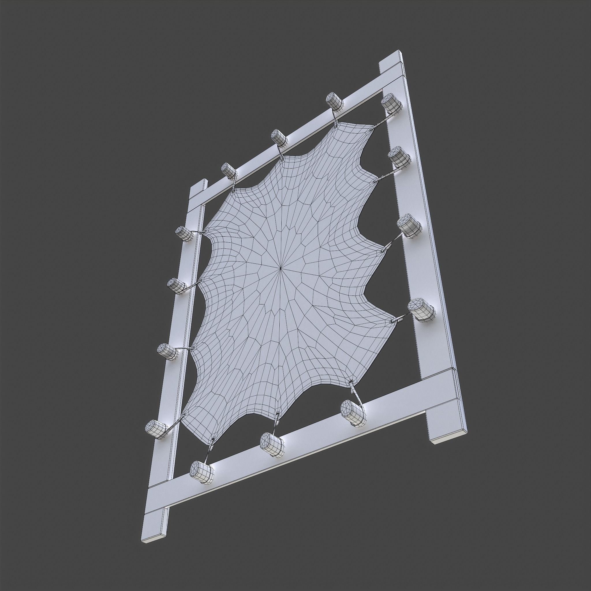 Hide Stretcher Low-poly 3D model_35