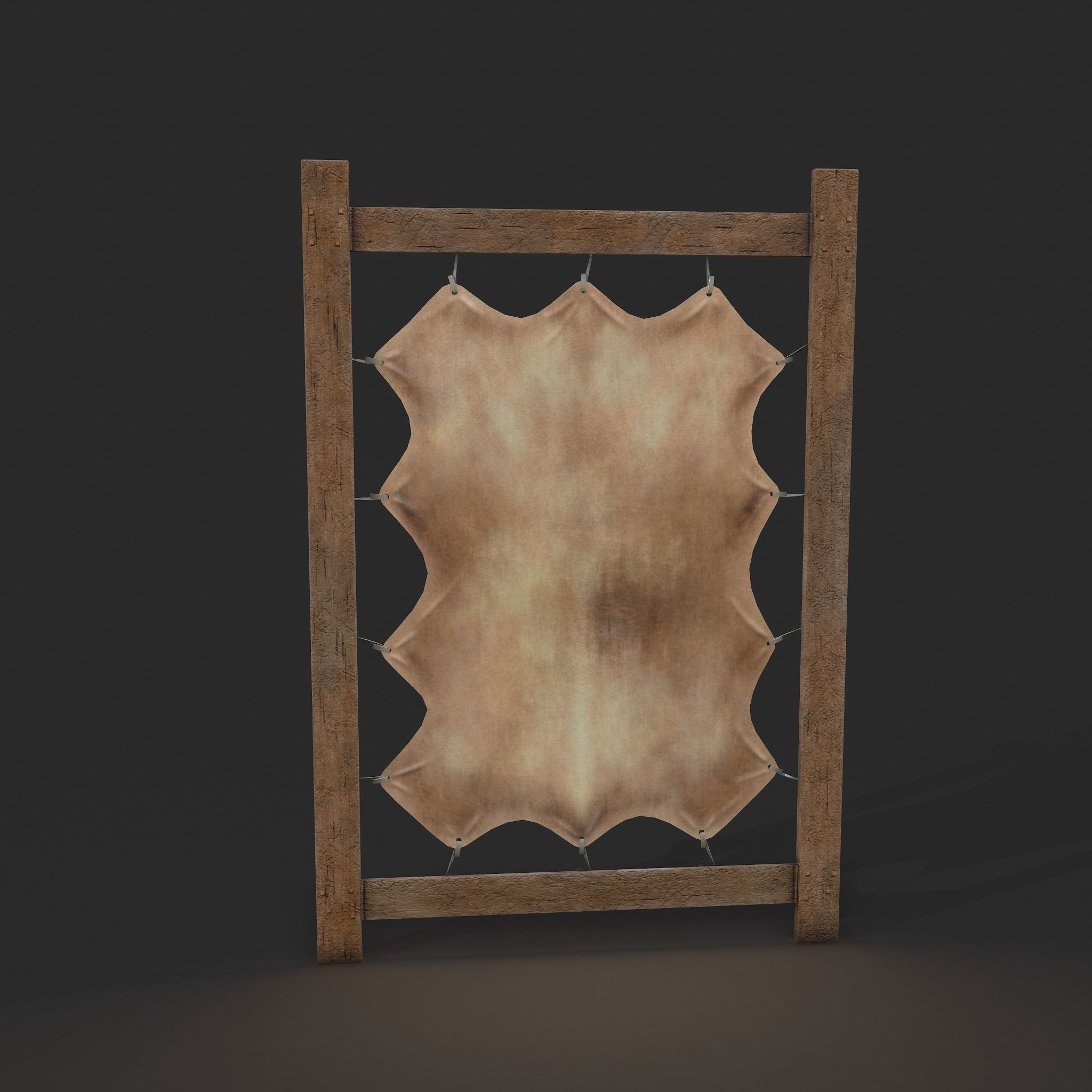 Hide Stretcher Low-poly 3D model_17