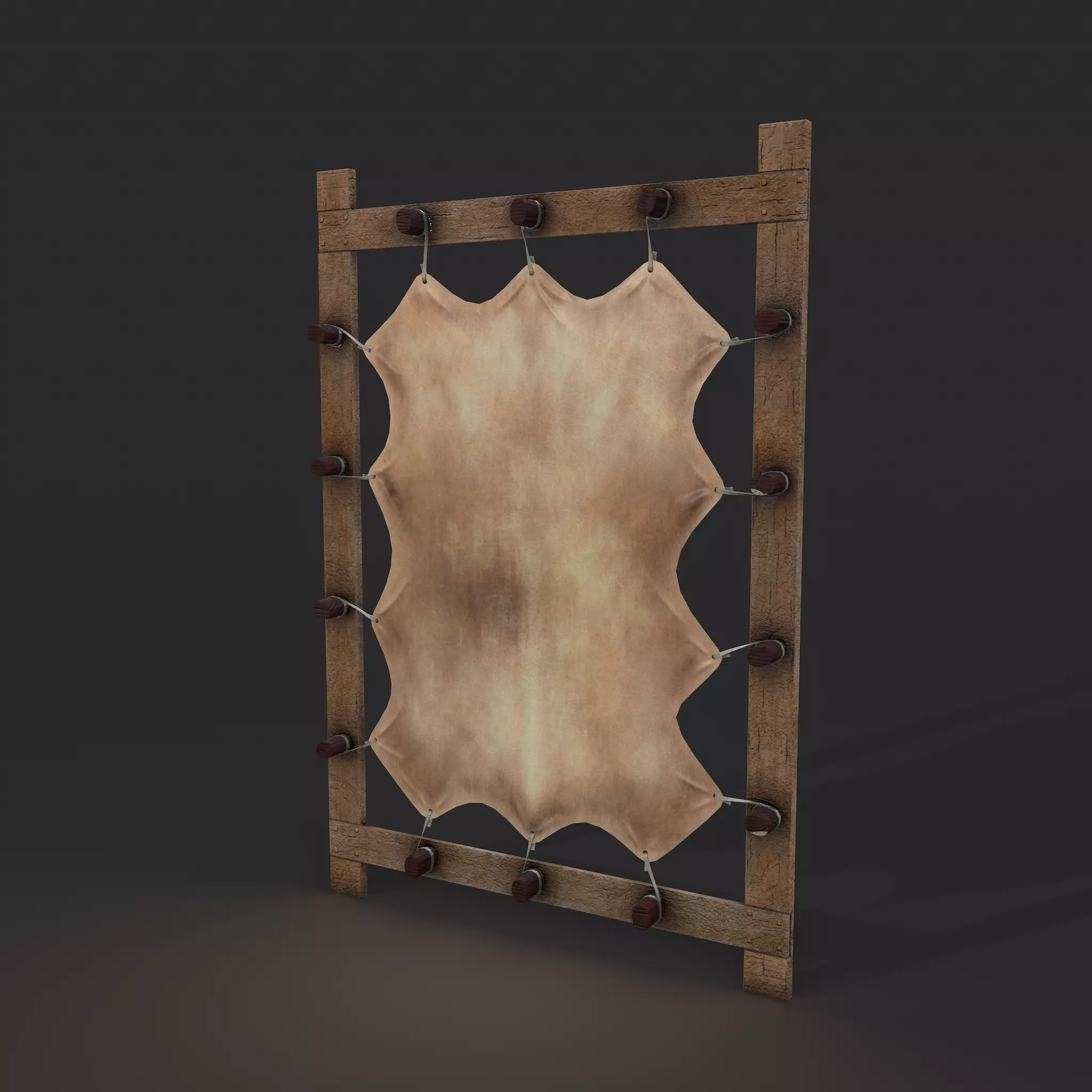 Hide Stretcher Low-poly 3D model_0