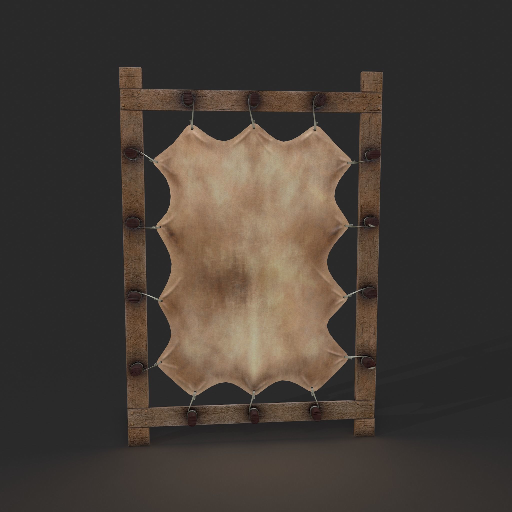 Hide Stretcher Low-poly 3D model_12
