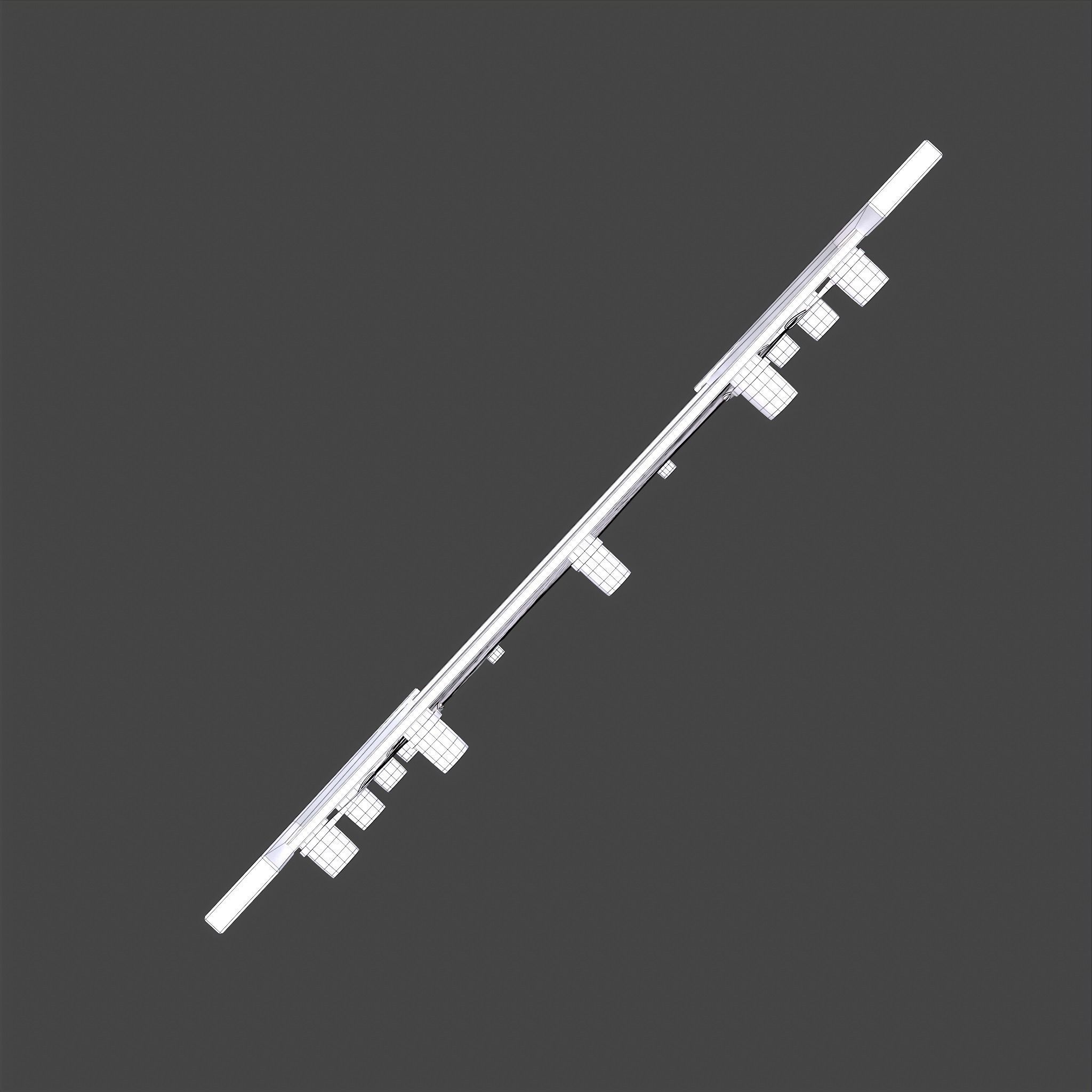 Hide Stretcher Low-poly 3D model_30