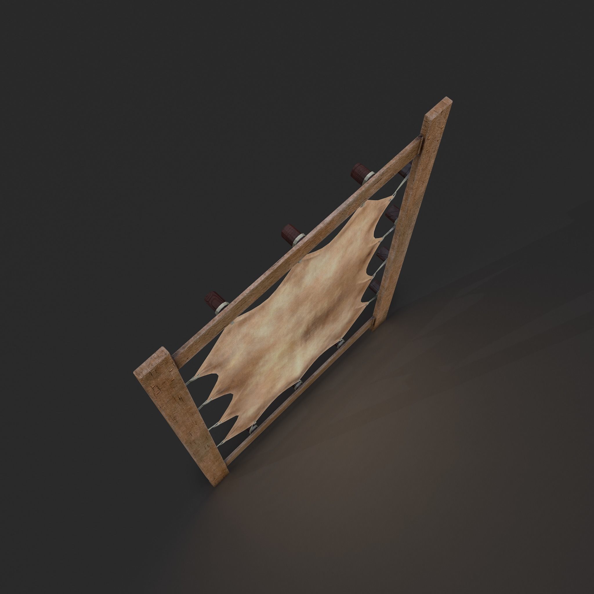 Hide Stretcher Low-poly 3D model_5