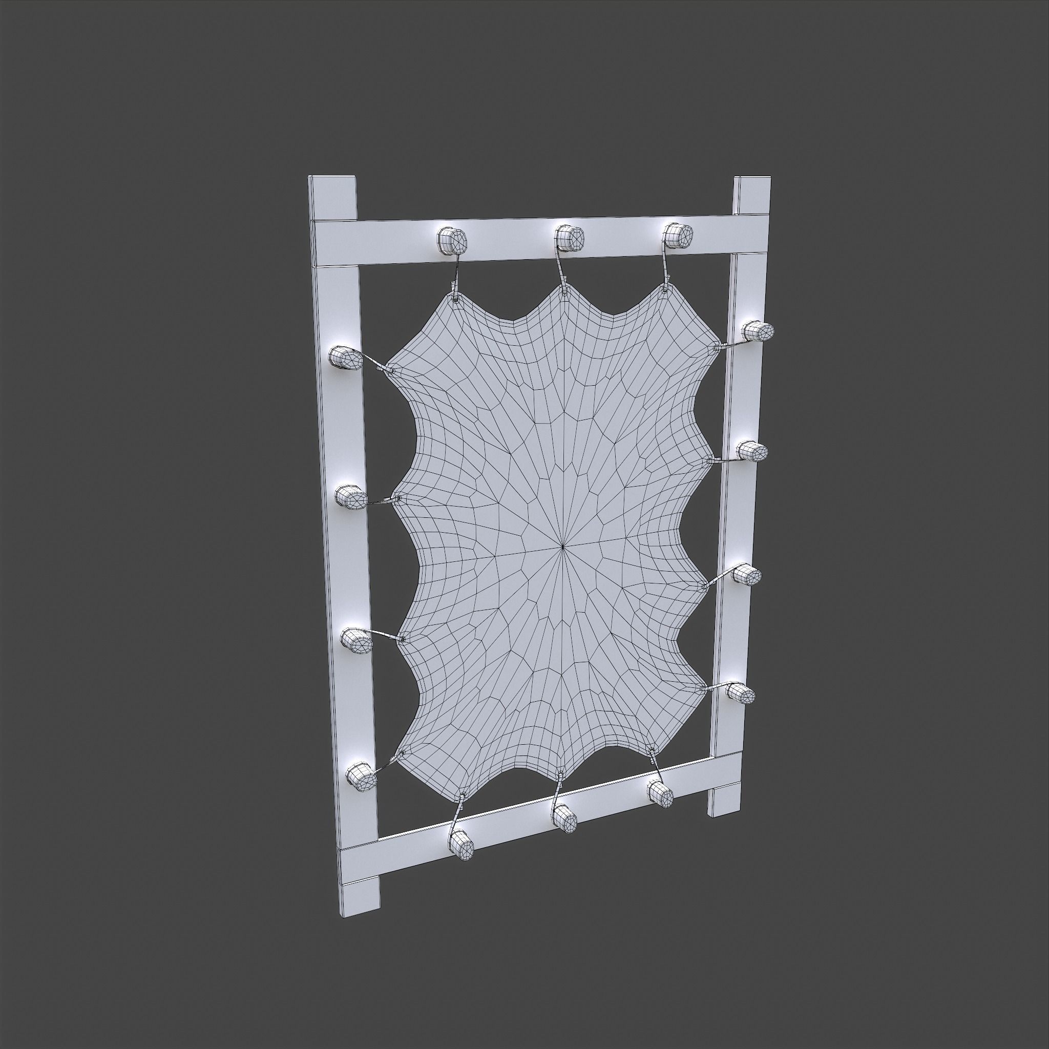 Hide Stretcher Low-poly 3D model_20