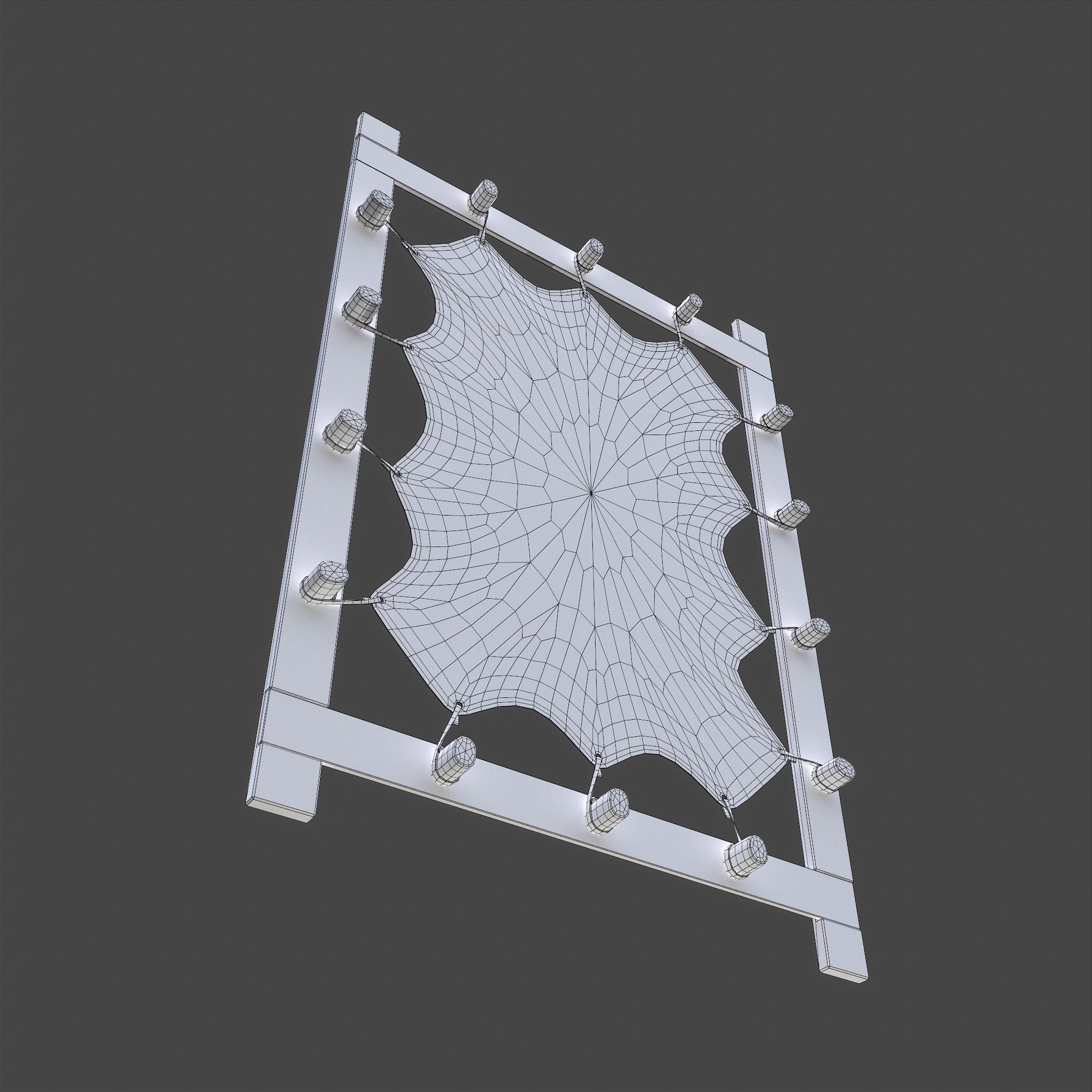 Hide Stretcher Low-poly 3D model_31