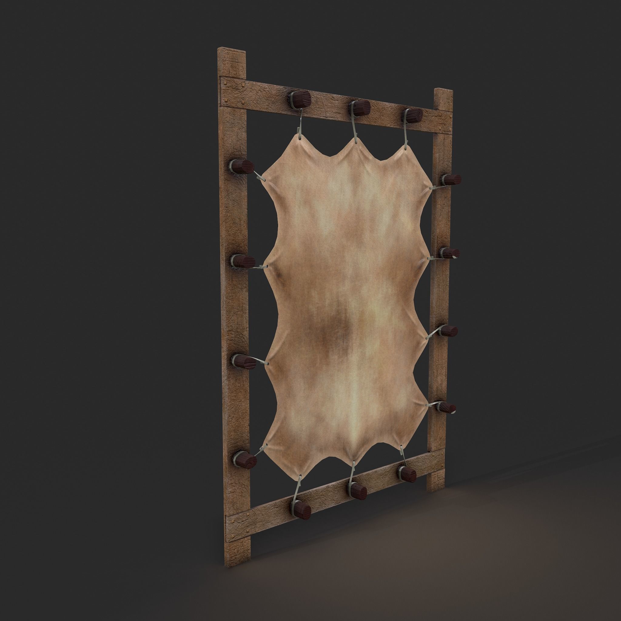 Hide Stretcher Low-poly 3D model_13