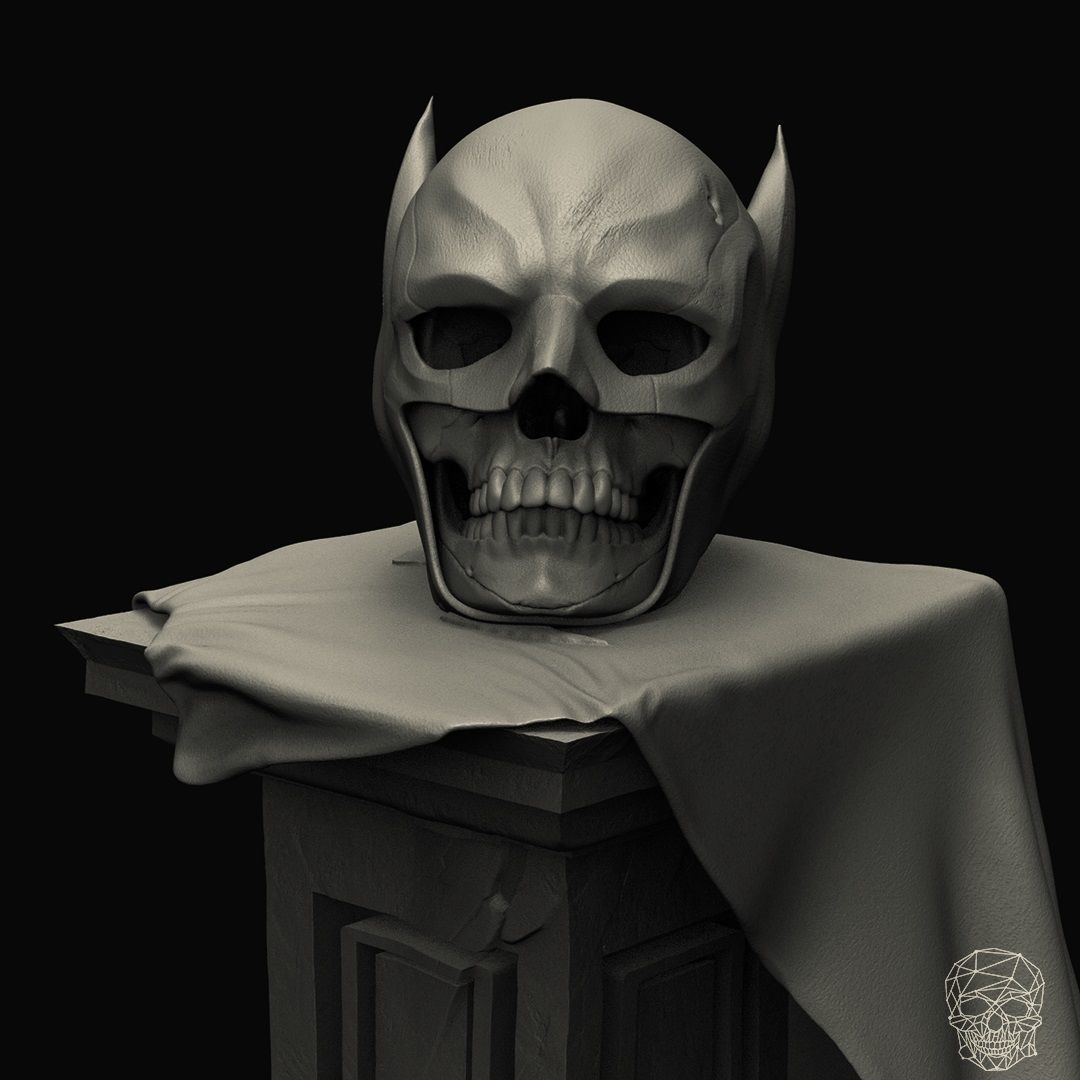 Collections Skull Pedestal 1 3D print model_9