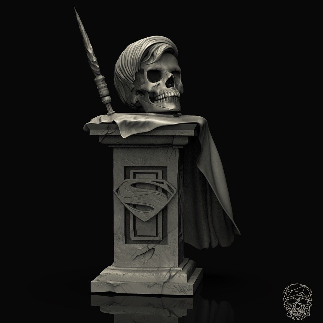 Collections Skull Pedestal 1 3D print model_19