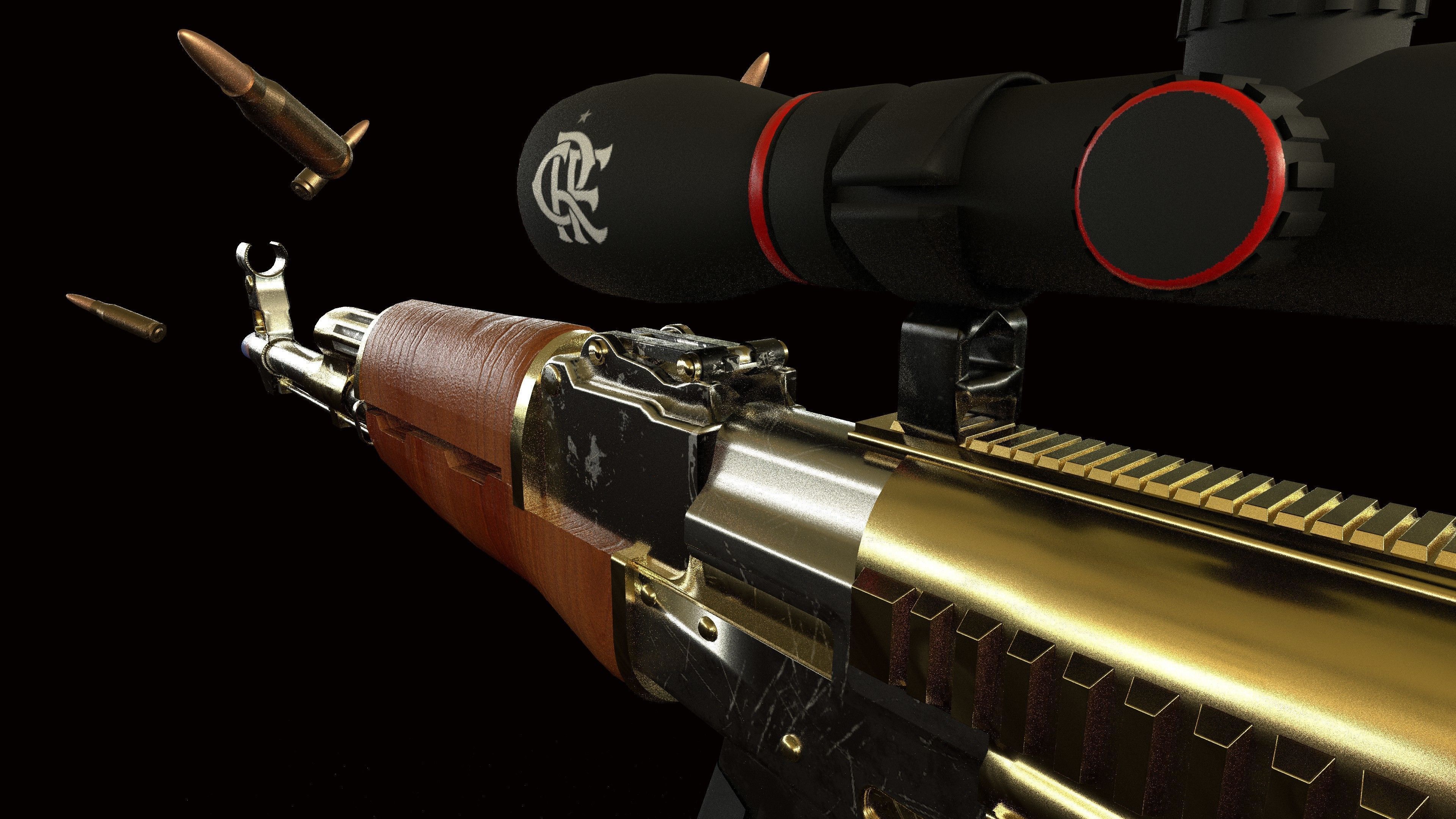 AK 47 I Flamengo  3D model_6