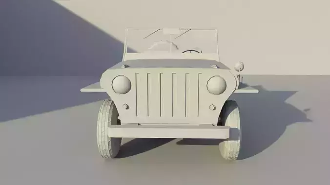 low poly jeep