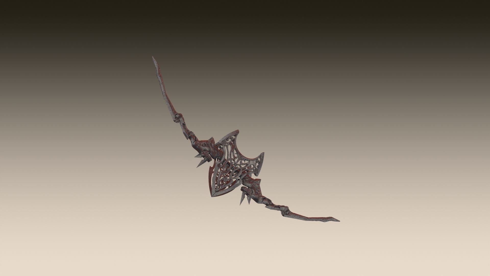 3D model Soul Bow from Lineage2 Game 3D print model_3