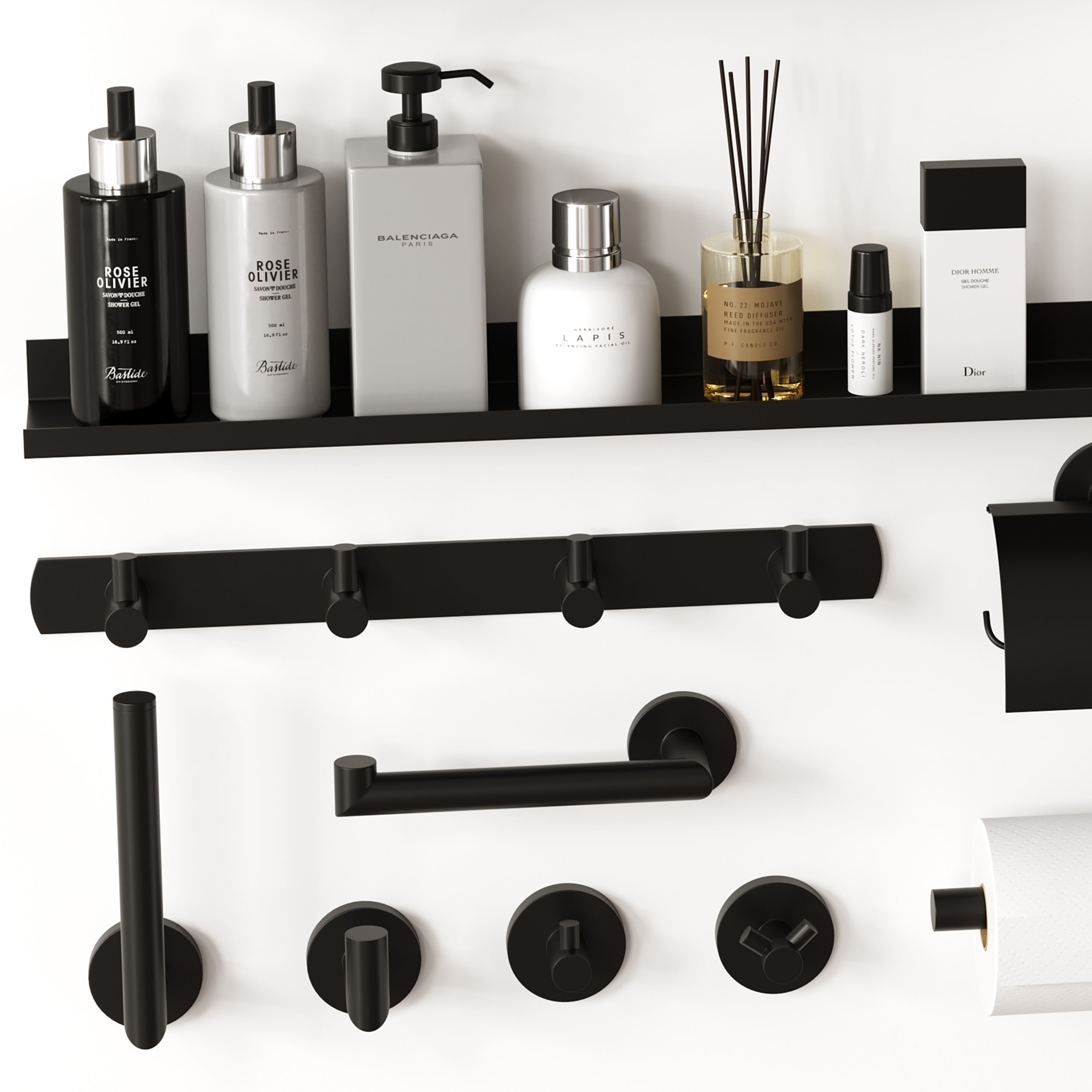 Bathroom accessories 30 3D model_2