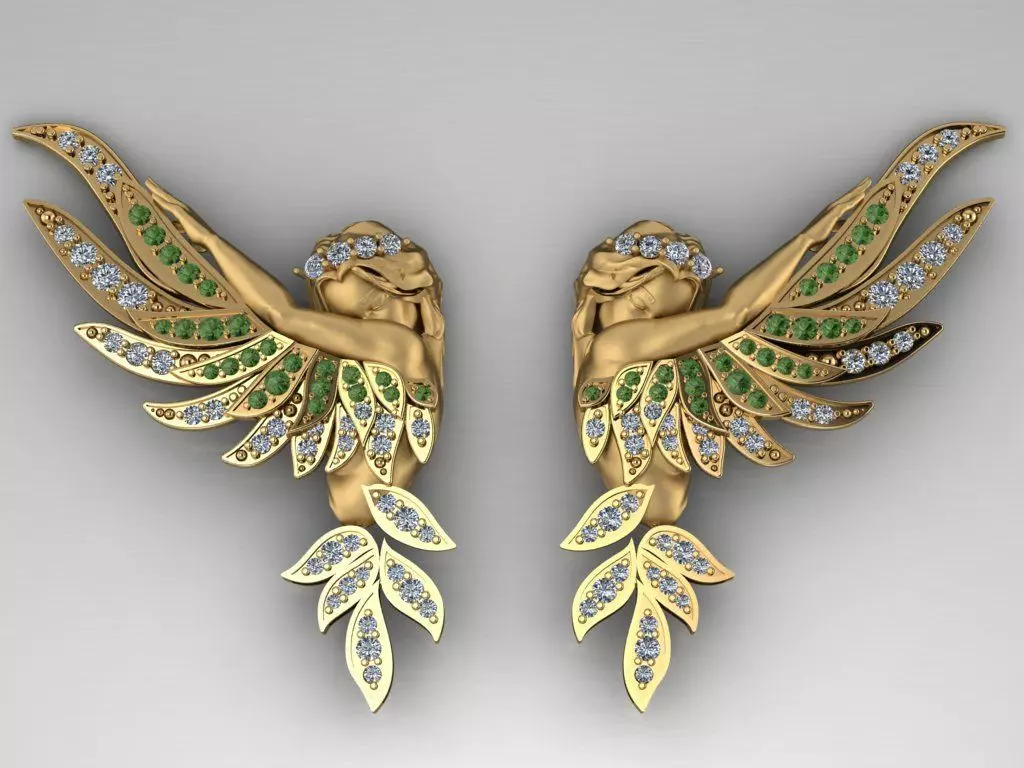 angel pendant 03 3D print model