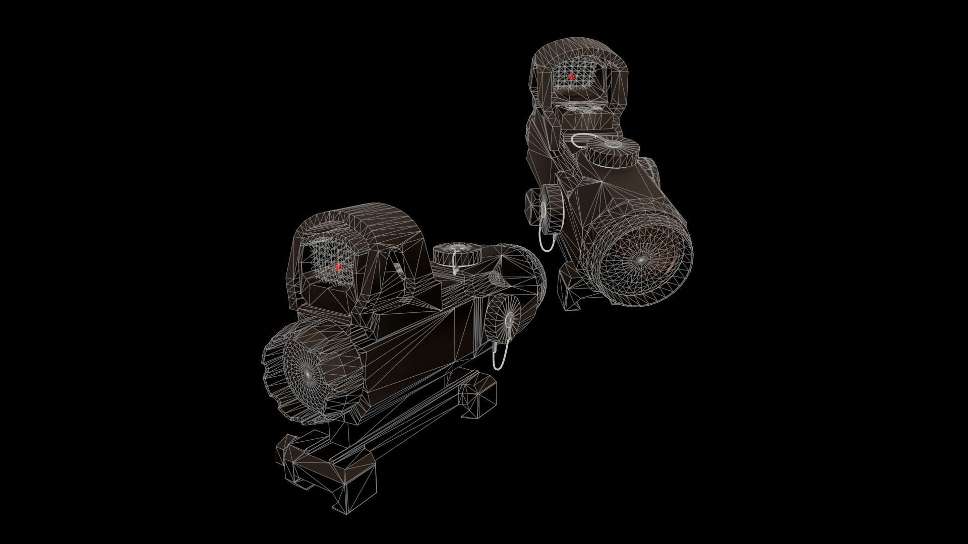 Leupold HAMR With Deltapoint 2 aimpoint Low-poly 3D model_4