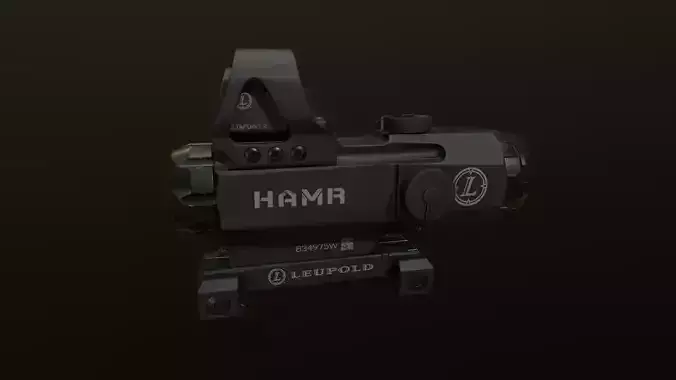 Leupold HAMR With Deltapoint 2 aimpoint Low-poly 3D model
