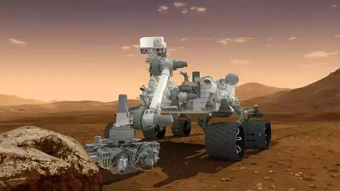 Mars Curiosity Rover Free 3D model