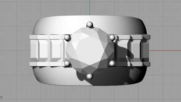 jewelry ring with diamond in it Free 3D model