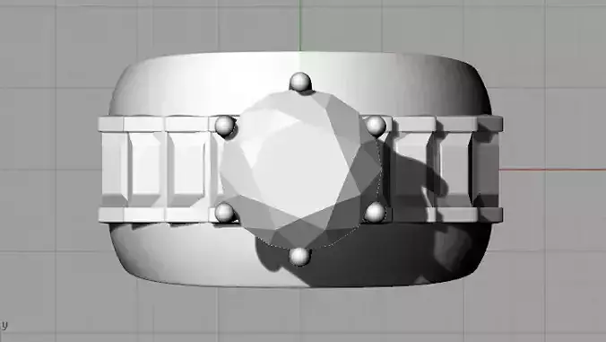 jewelry ring with diamond in it Free 3D model