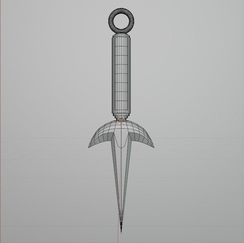 Minatos Kunai Knife 3D model_2