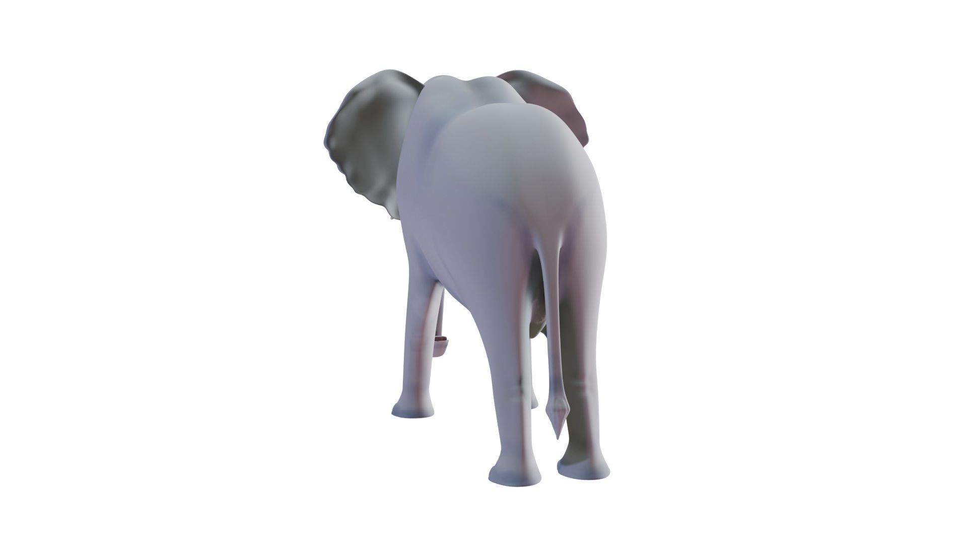 Nice and kind cartoon Elephant- Stylized model 3D model_6