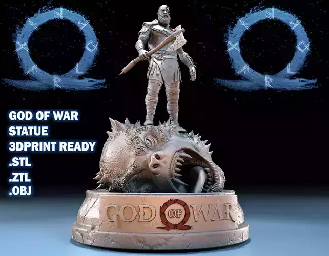 THE GOD OF WAR STATUE 3D print model