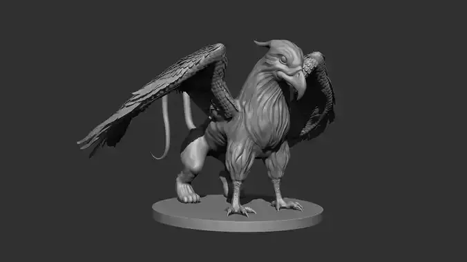 Griffin eagle statue