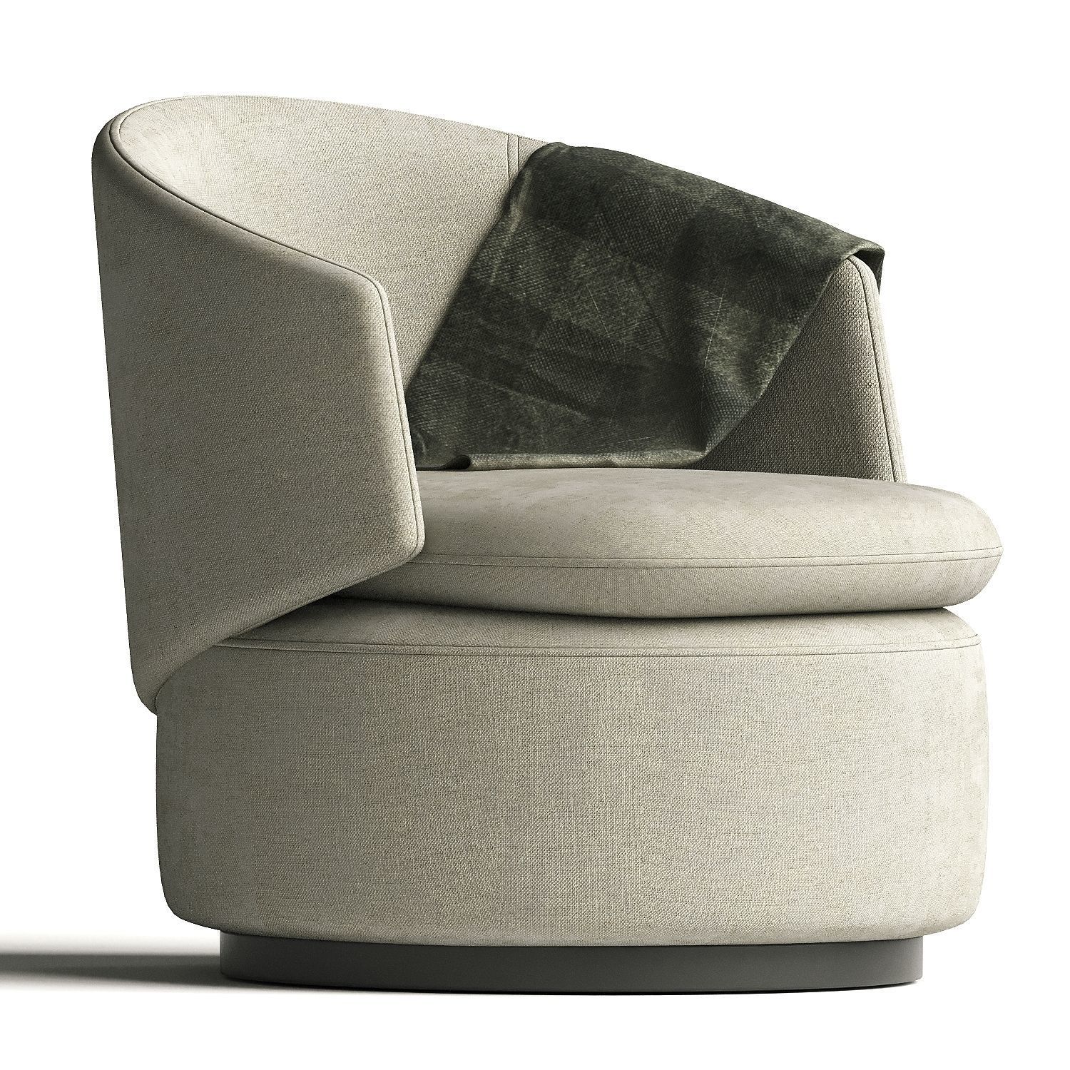 Crescent Swivel Chair 3D model_1