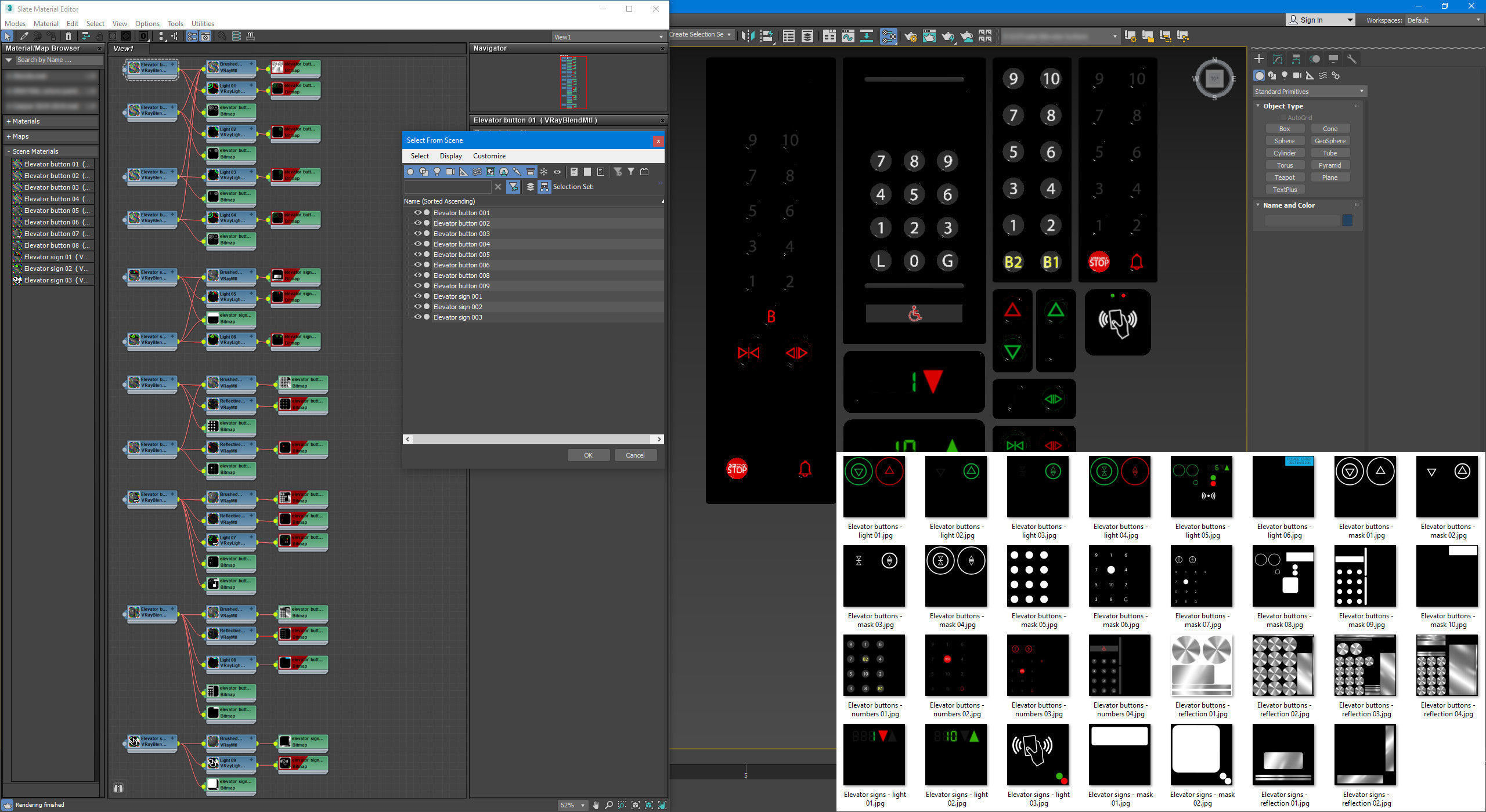 Elevator control panels Free 3D model_13