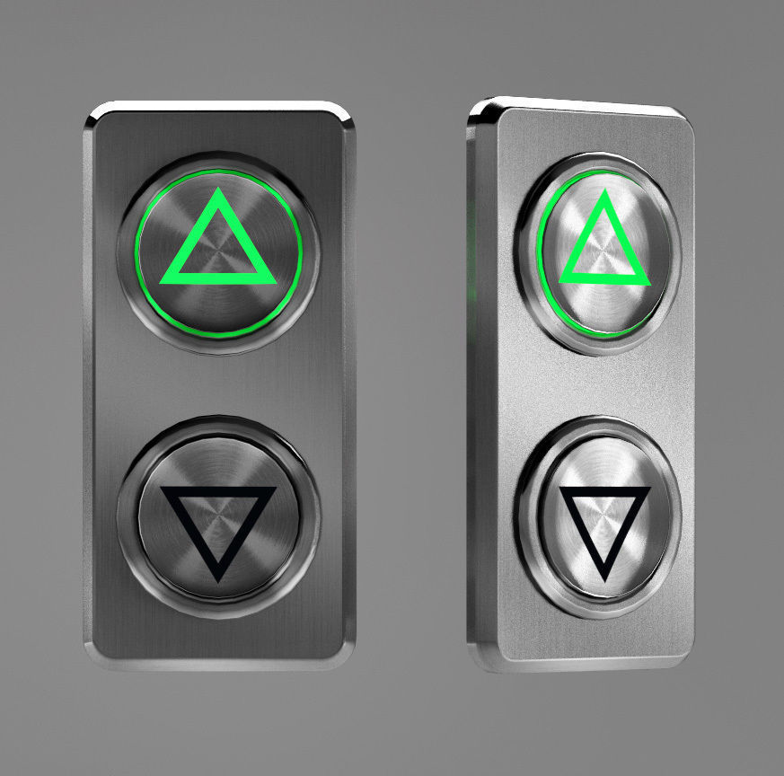 Elevator control panels Free 3D model_6