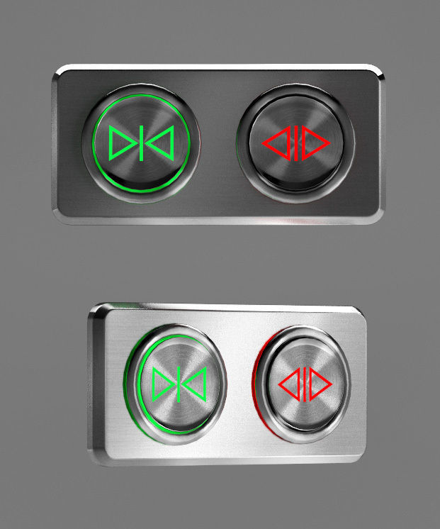 Elevator control panels Free 3D model_9