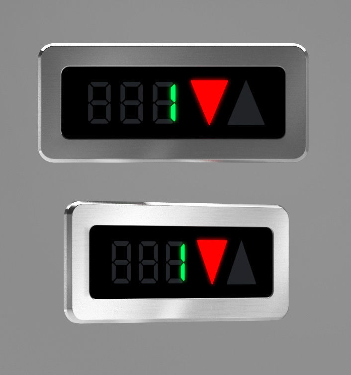 Elevator control panels Free 3D model_10