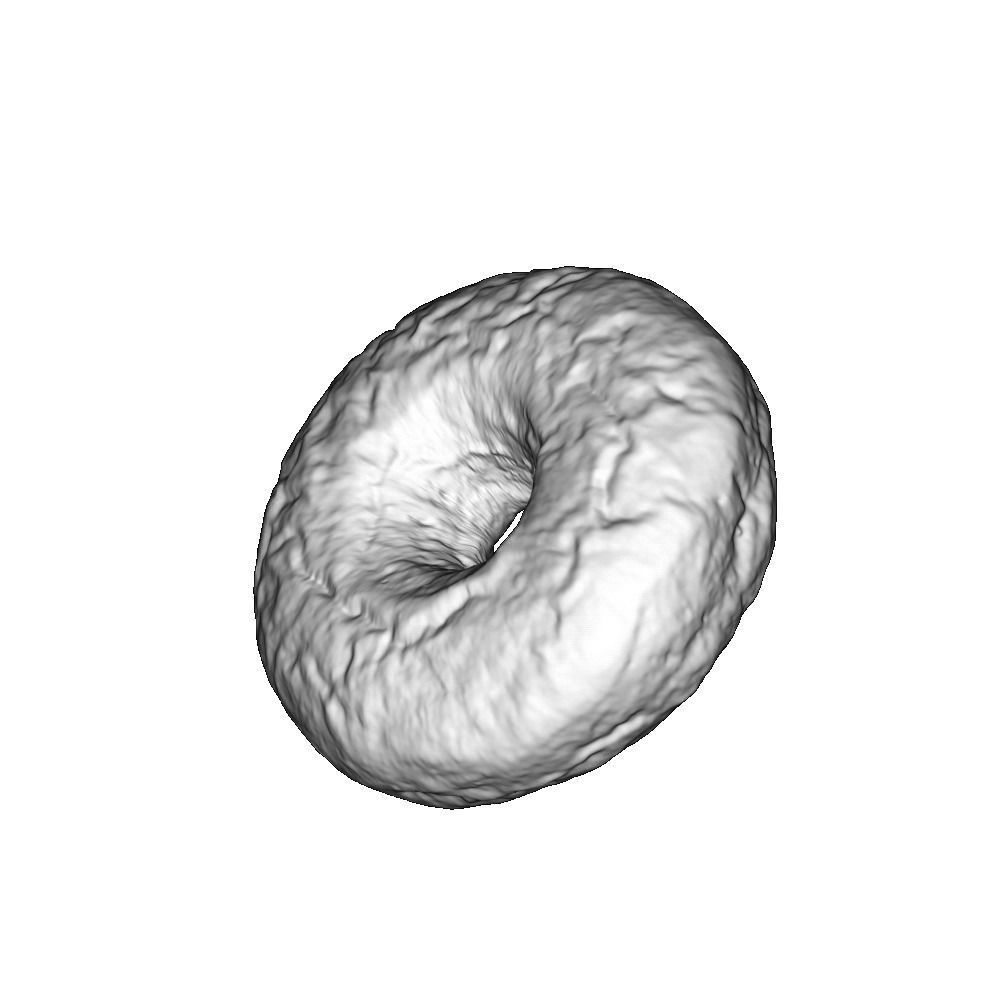 001 Donut plain 3D model with UV map 3D model_2