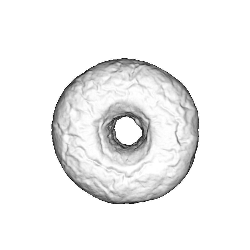 001 Donut plain 3D model with UV map 3D model_6