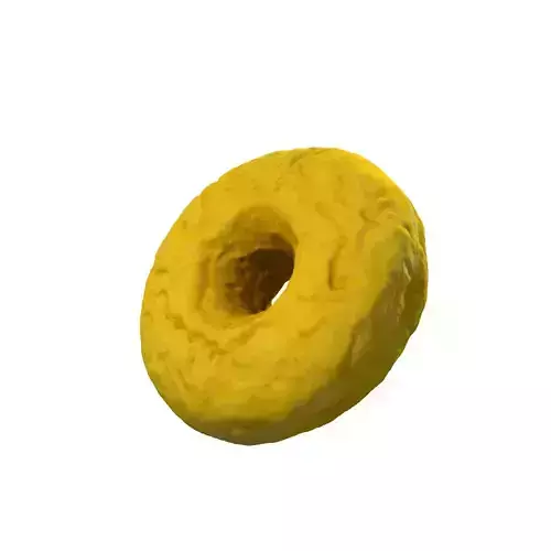 001 Donut plain 3D model with UV map 3D model