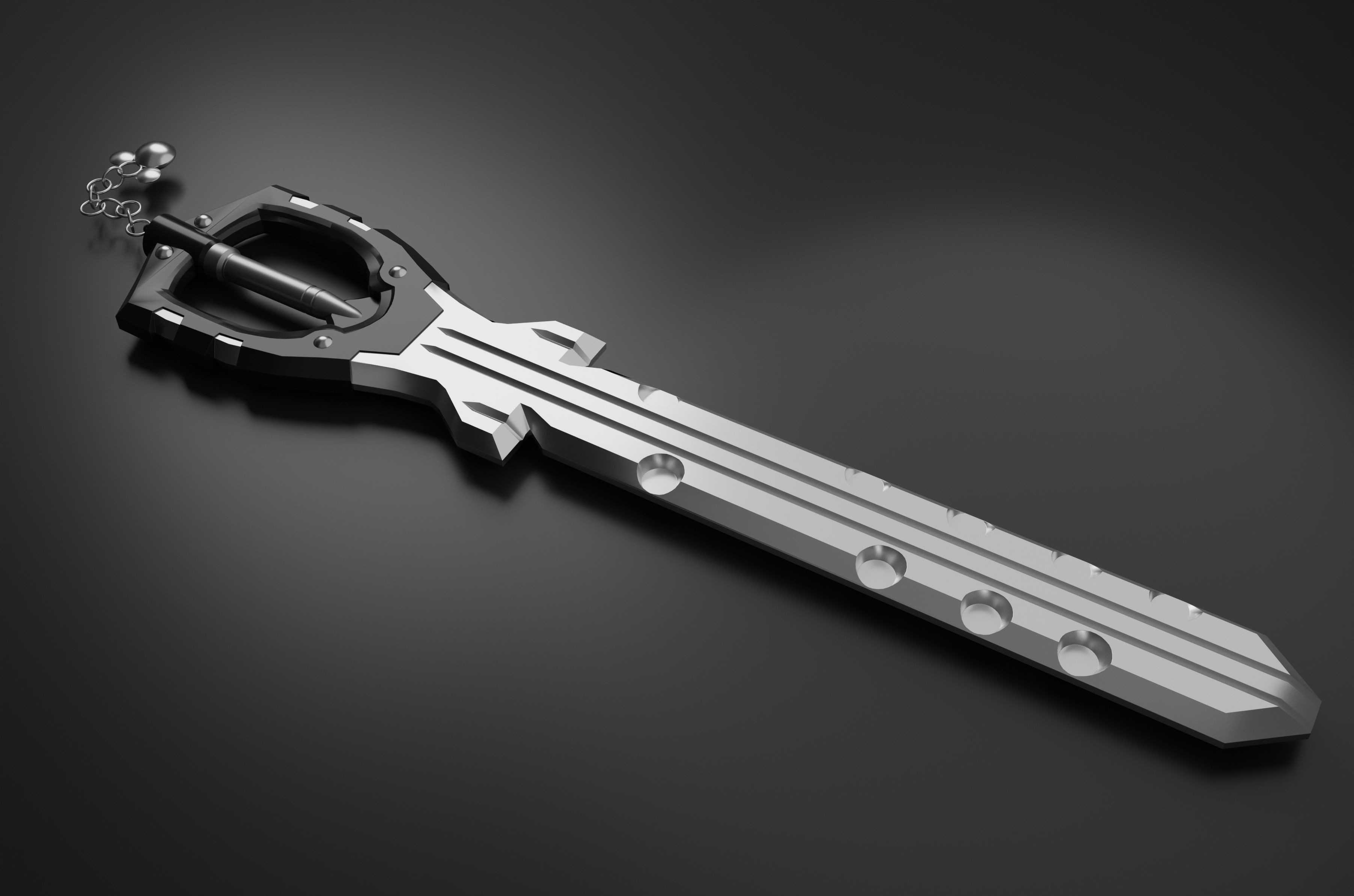 Keyblade Braveheart 3D Model 3D model_2