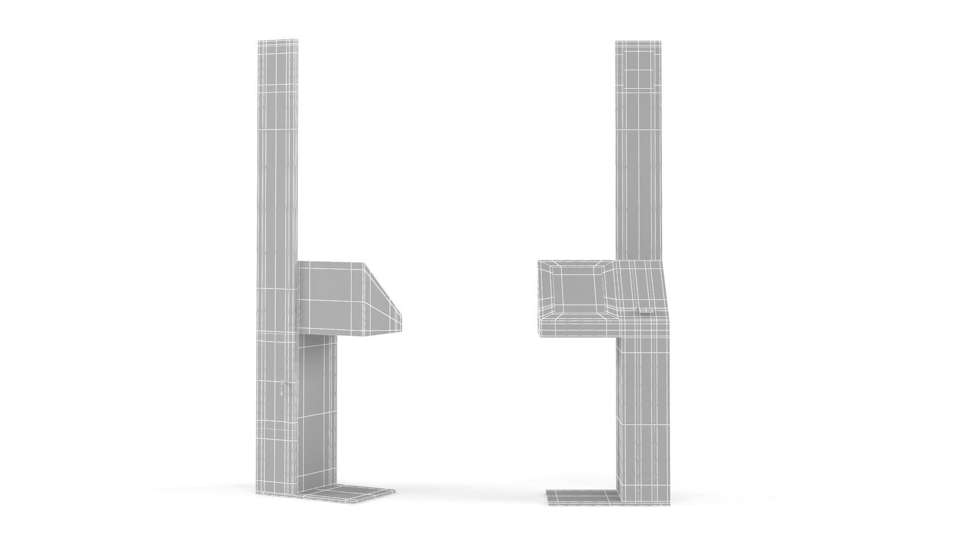 Information Kiosk 3D model_7